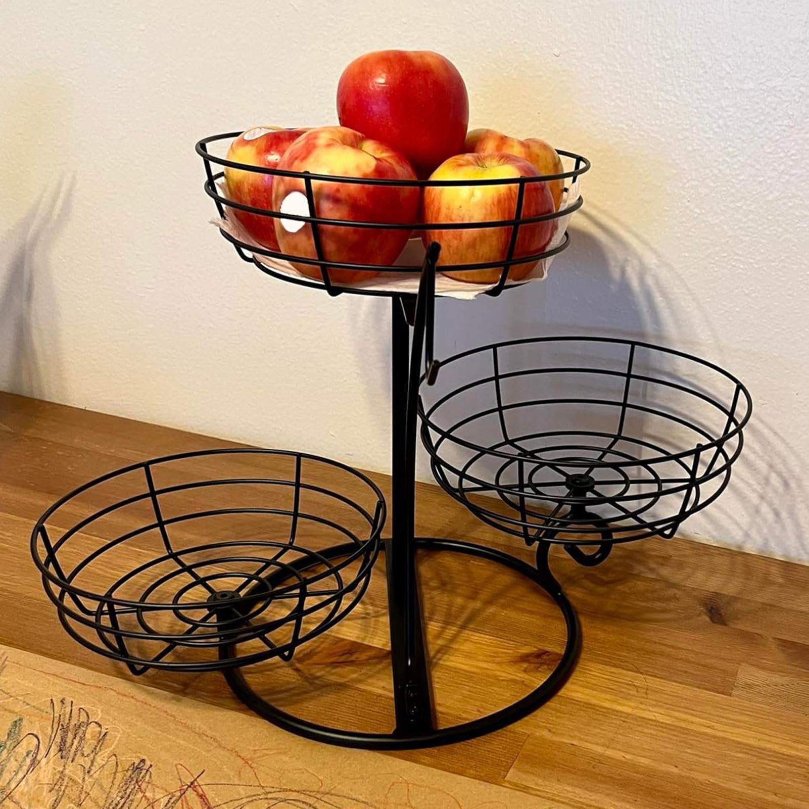 Almacenamiento de frutas para encimera - con gancho de almacenamiento para plátanos,Encimera de | Para Armarios, Apartamentos, Restaurantes, , Comida, Verduras, Pan y Snacks