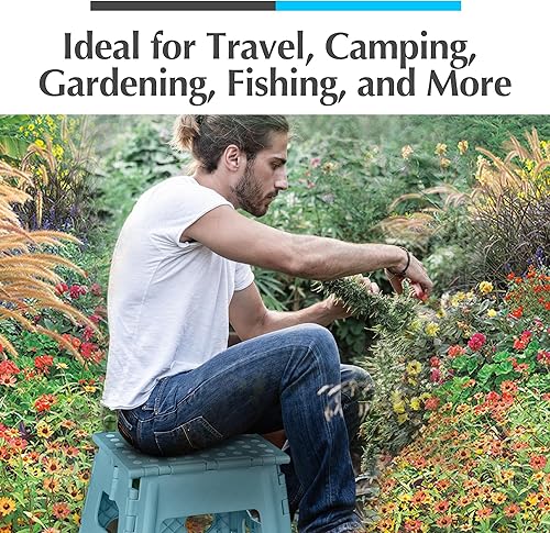 Miniatura 8 de Handy Laundry - Taburete plegable ligero - Resistente para soportar adultos y seguro para niños Se abre fácilmente con un solo movimiento Ideal para