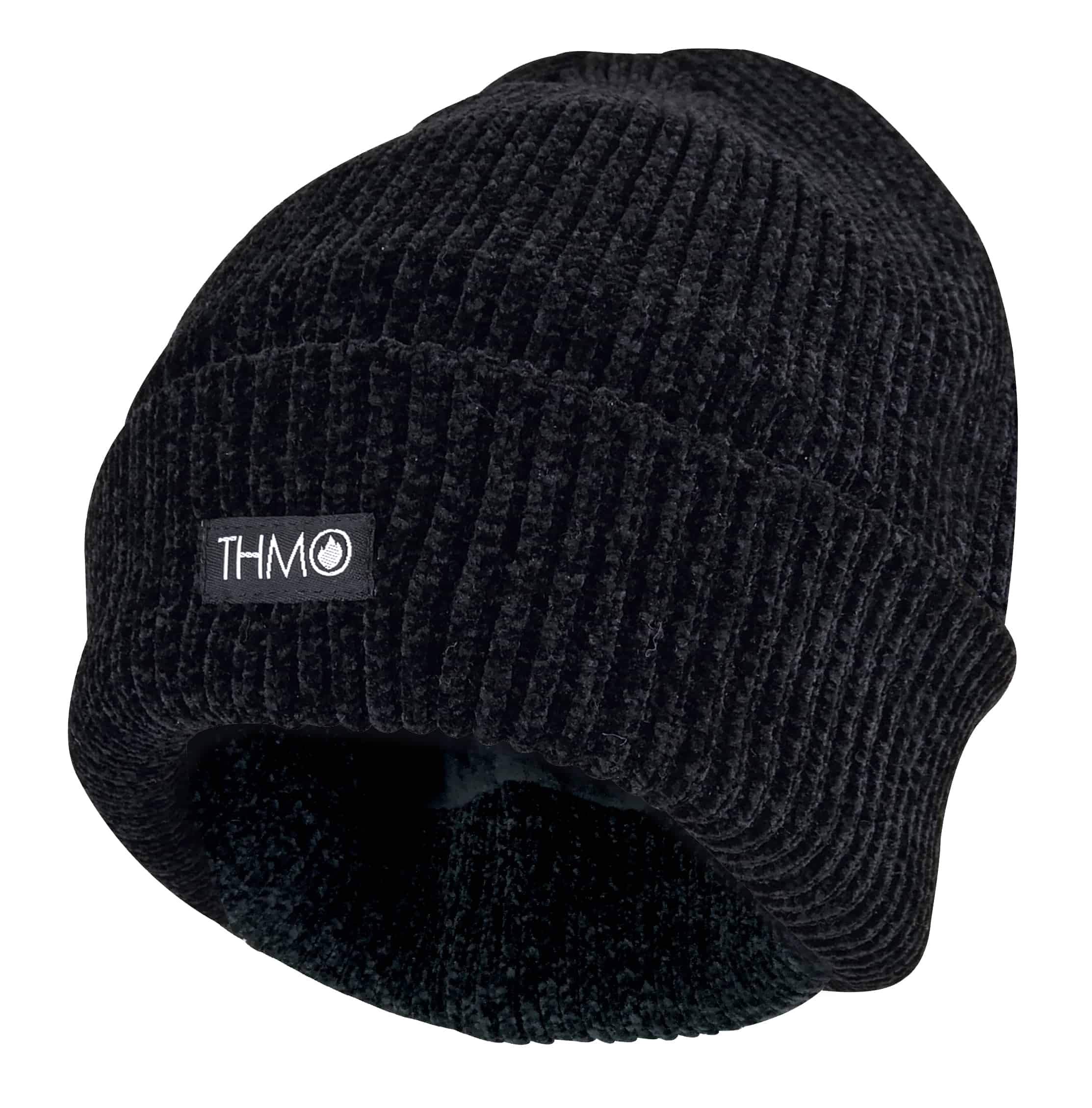 THMO - Womens Chenille Fleece Knit Beanie Hat with 40g Thinsulate Insulation
