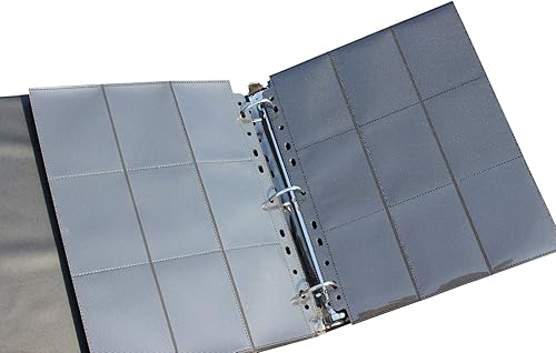 Miniatura 7 de WINTRA Páginas superiores de 9 bolsillos de doble cara, 900 bolsillos de carga lateral, hojas protectoras de tarjetas para varias tarjetas