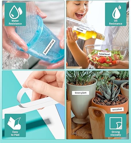 Miniatura 6 de Label Tape Black on White 1PK