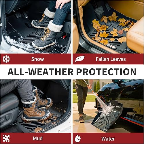 Miniatura 10 de YITAMOTOR Alfombrillas compatibles con Honda HR-V 2016-2022, revestimiento de suelo TPE negro de ajuste personalizado, protección para todo tipo de