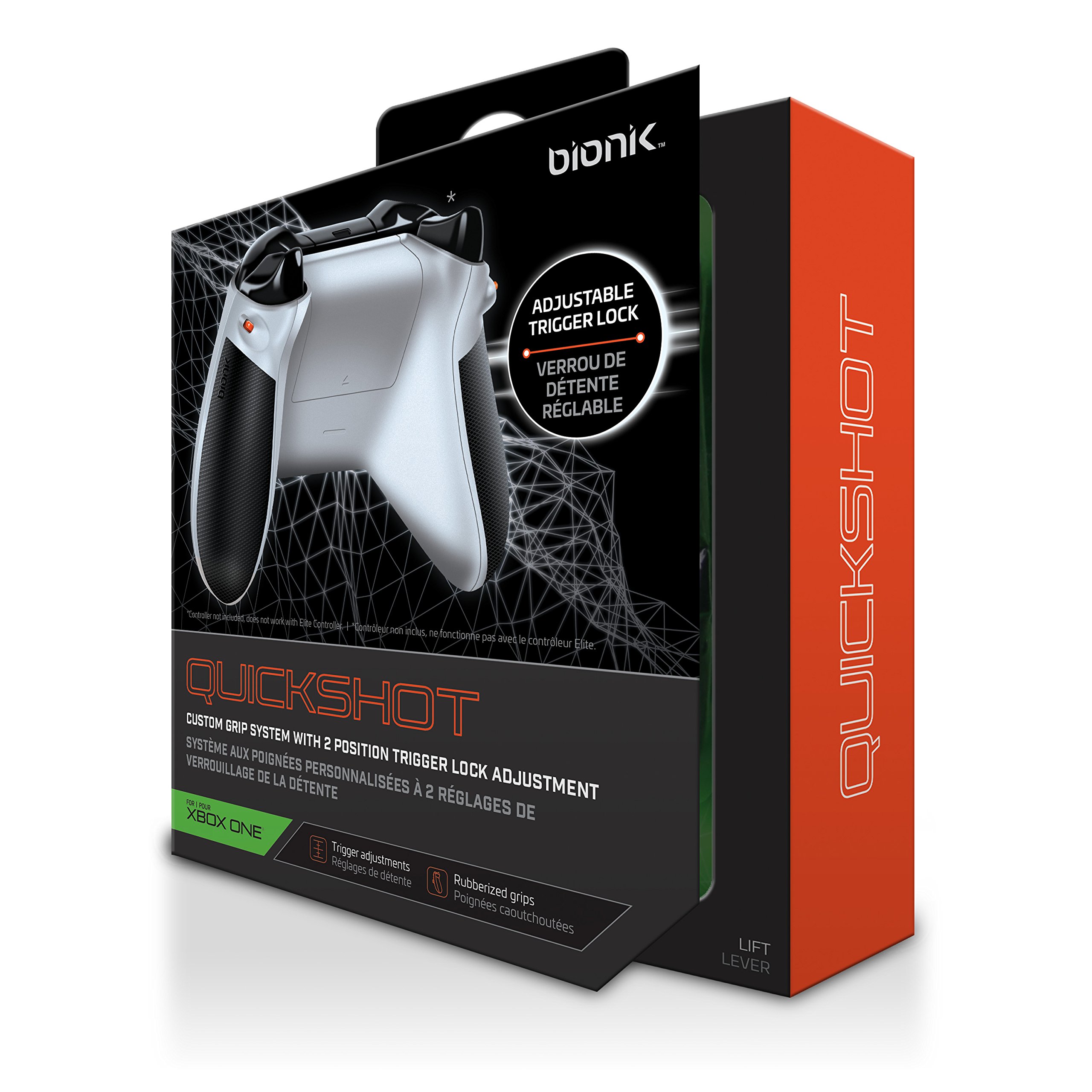 BIONIK BNK-9022 Serrure de déclenchement pour Manette Xbox One Quickshot personnalisée Blanc