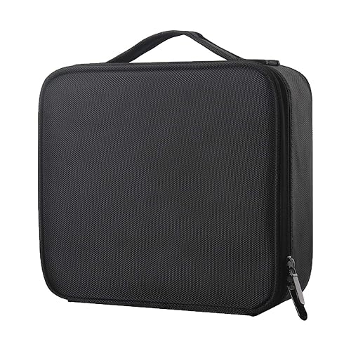 SEVNLUX Estuche de viaje para maquillaje, organizador de cosméticos y cosméticos, bolsa de almacenamiento portátil para artistas con divisores