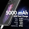 NUU B30 5G Celular AMOLED 6.7" | 8GB RAM/256GB | Teléfonos Desbloqueados para T-Mobile, Mint, Metro, Qlink y más, Cámara 64MP + Selfie 32MP, Dimensity 7050 120Hz Doble SIM. Negro, Android Phone 14 5