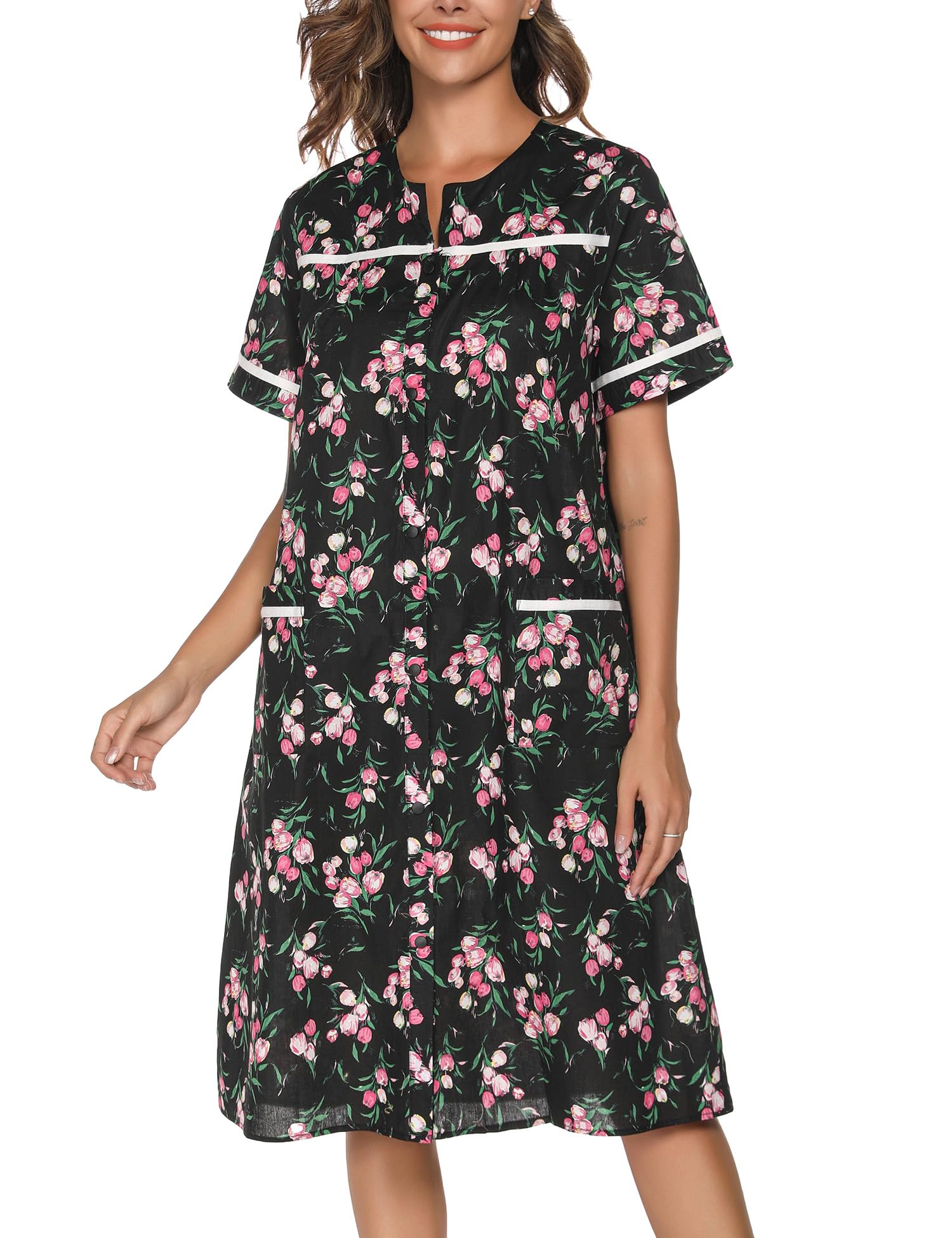YOZLY Maglia Lunga da Notte Donna