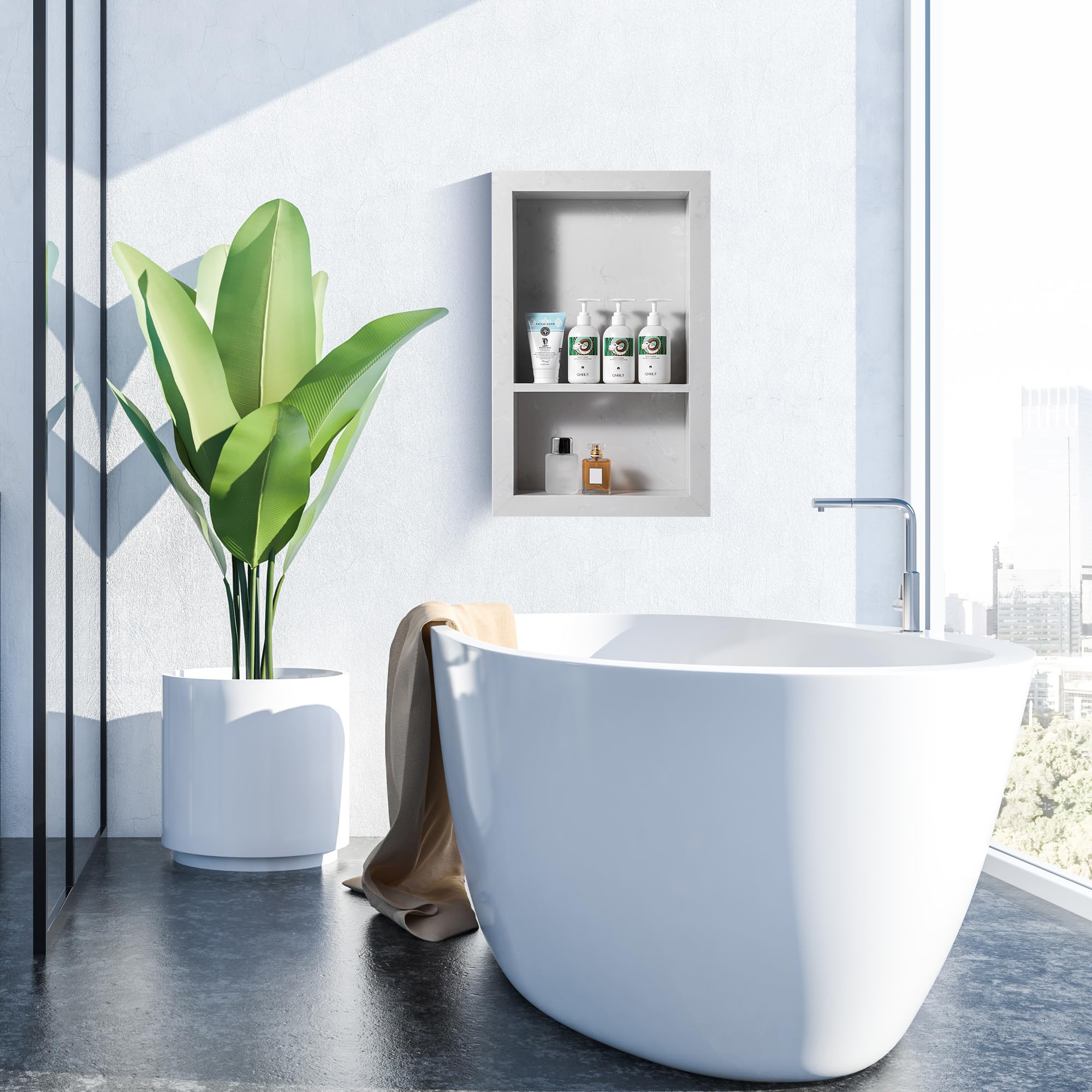 Estantería Baño Diseño Estantes Esquina Mármol Blanco - 2 Estantes Pared  Diseño Italiano Estantes Pared Mármol, image size:2000x2000