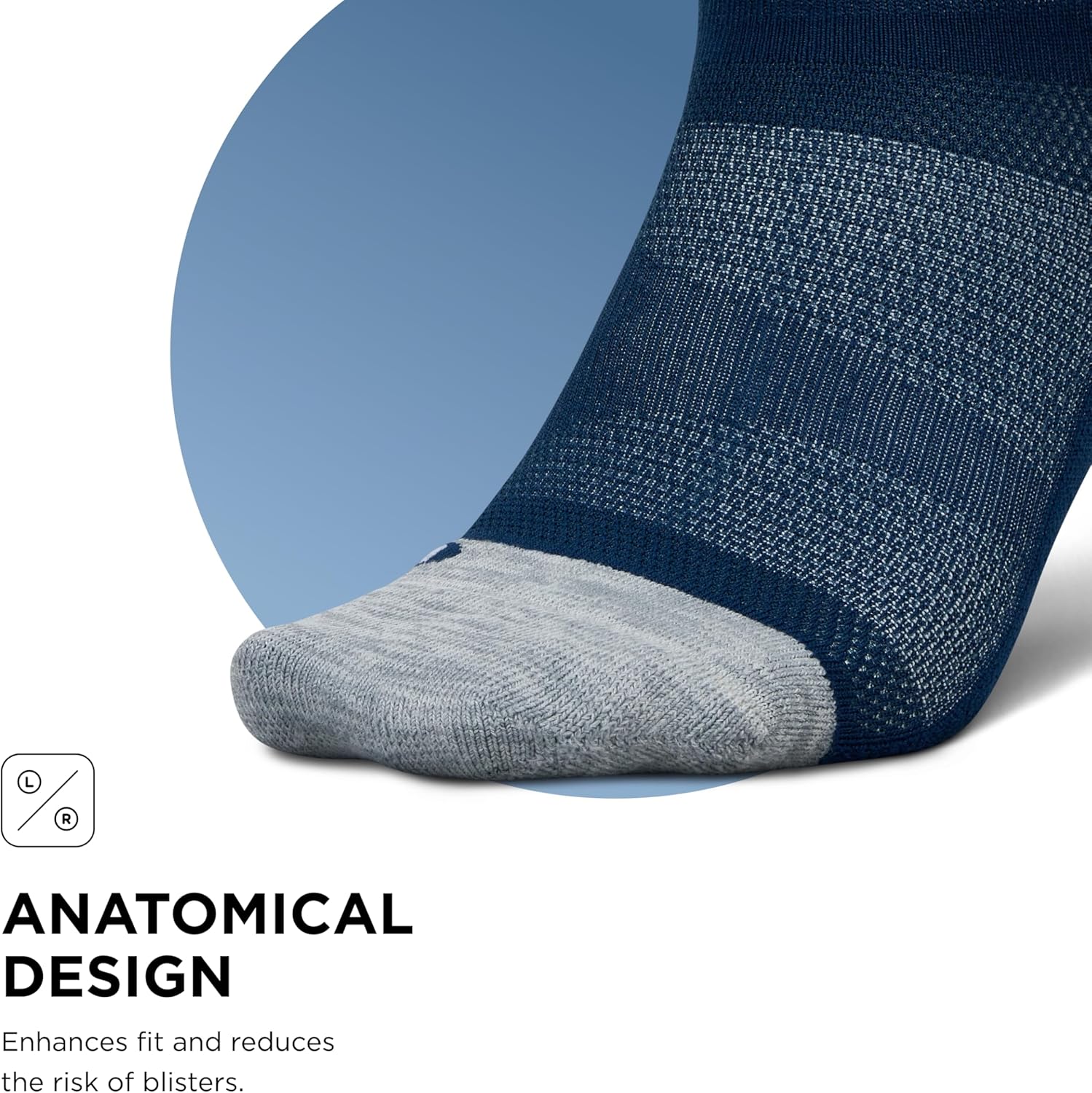 Feetures Elite Light Cushion Mini Crew Sock - Sport Sock with Targeted Compression - Image 6