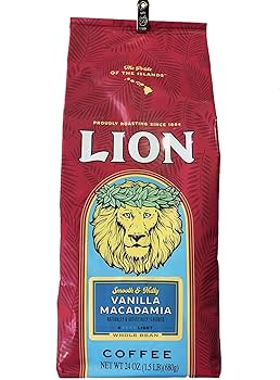 Amazon | ライオンコーヒー バニラマカダミア 徳用サイズ 680g(豆