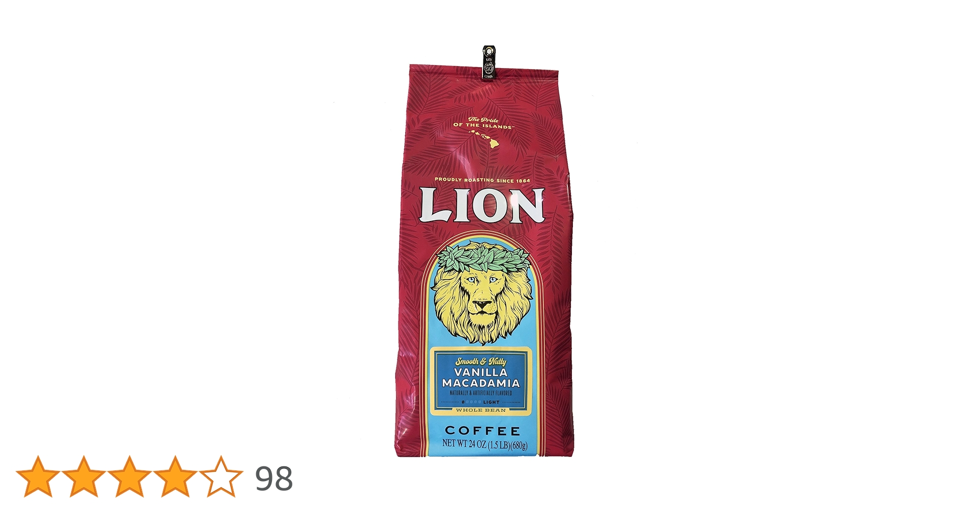 即納！大容量！ライオン コーヒー バニラマカダミア 680g × ４個（粉） Amazon | ライオンコーヒー バニラマカダミア 徳用サイズ 680g