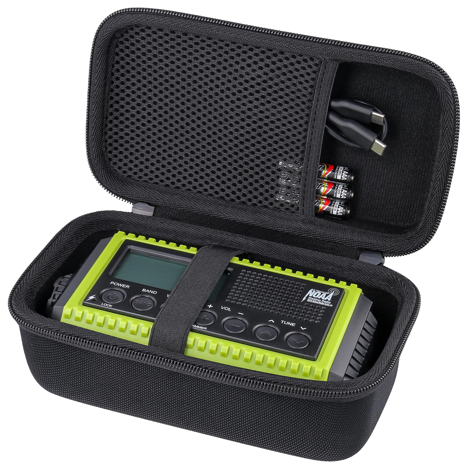 Aenllosi Twarde etui kompatybilne z przenośnym radiem Dab/FM i radiem słonecznym Dynamo 5000mAh (tylko obudowa)