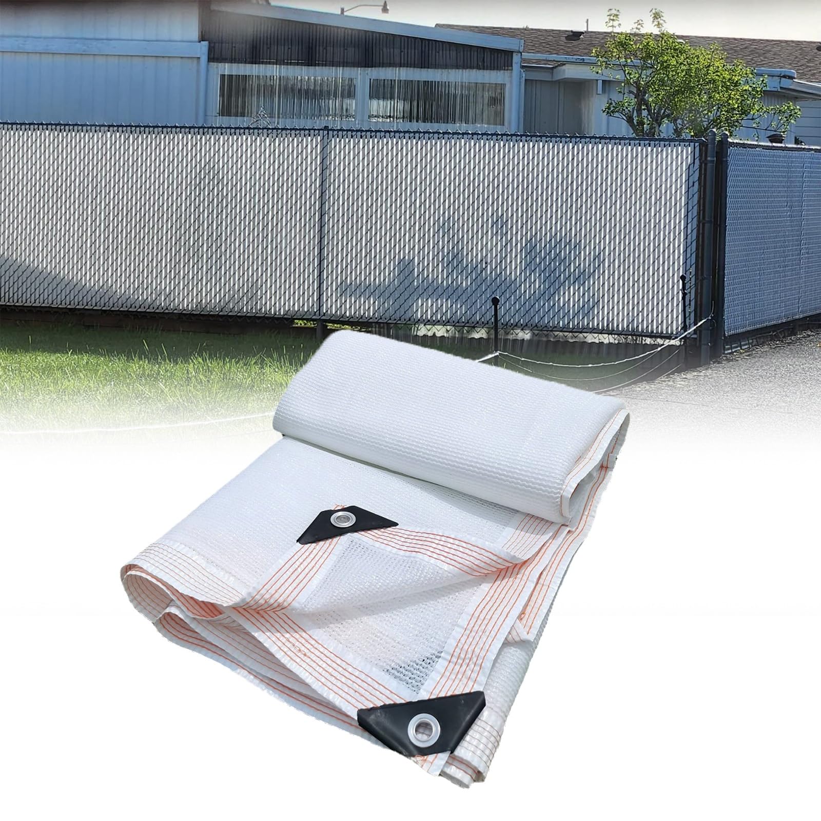 Generic Privacy Shade Cloth 90% Shading Shade Cover White Sun Shade Net for Plant Cover, Greenhouse, Patio, Tomatoes, Chicken Coop, Barn 3.3X13FT 13X26FT 16.4X65.6FT 29.5X36FT (Size : 3.3x9.9ft)