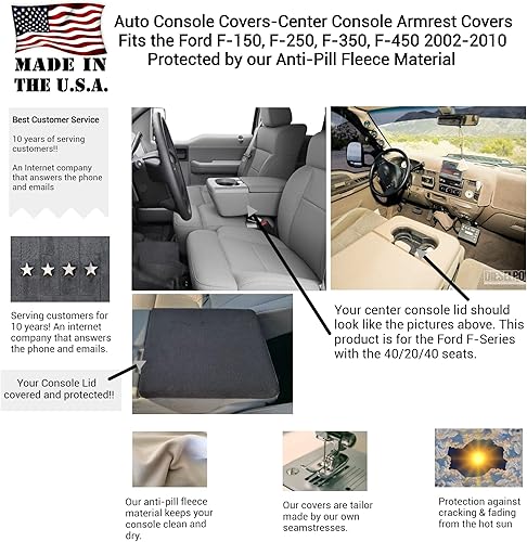 Miniatura 2 de Auto Console Covers - Se adapta a la funda de reposabrazos de consola central Ford F-150 Truck 2002-2010.