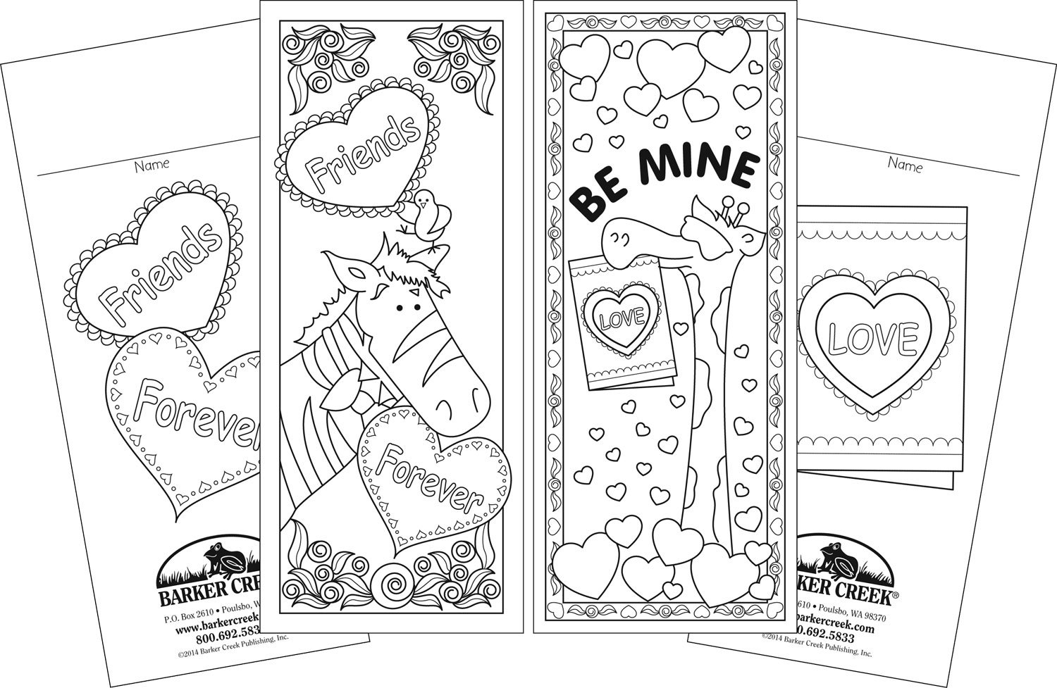 Celebrate Valentine's Day marque-pages pour décorer vos romans