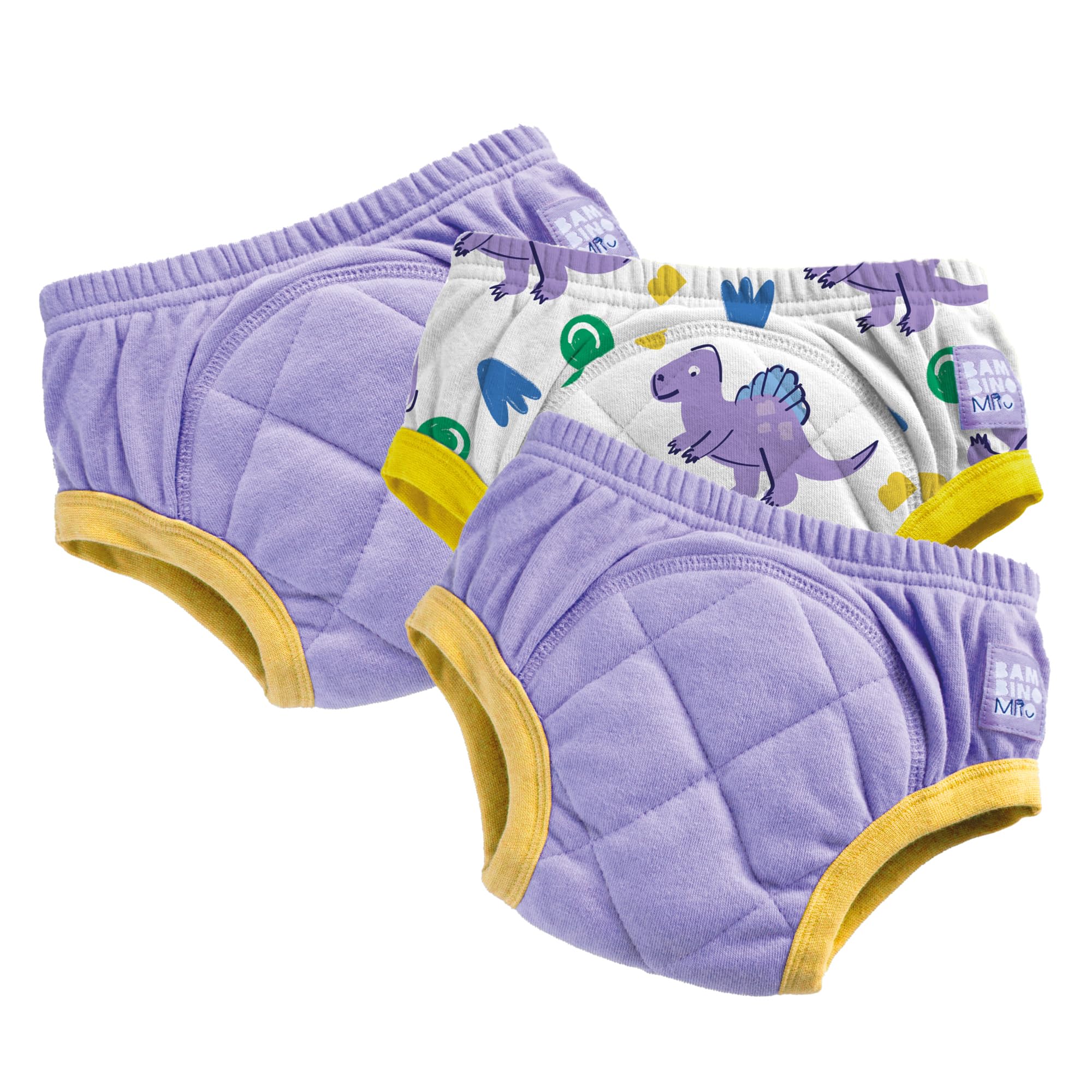 Bambino Mio (3 Pack) Training Pants for Toddlers Reusable Cloth Potty Pants Training Underwear, 3-4 Years, Pink Strawberry Unicorns, Baby and Toddler, Boys and Girls with Cross-Stitch — view 20