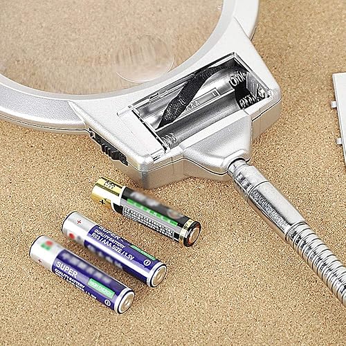 Miniatura 6 de Meichoon Lámpara de aumento con luz,Lupa de abrazadera,Mesa de clip brillante con luz LED lupa,para leer pintura de diamantes punto de cruz
