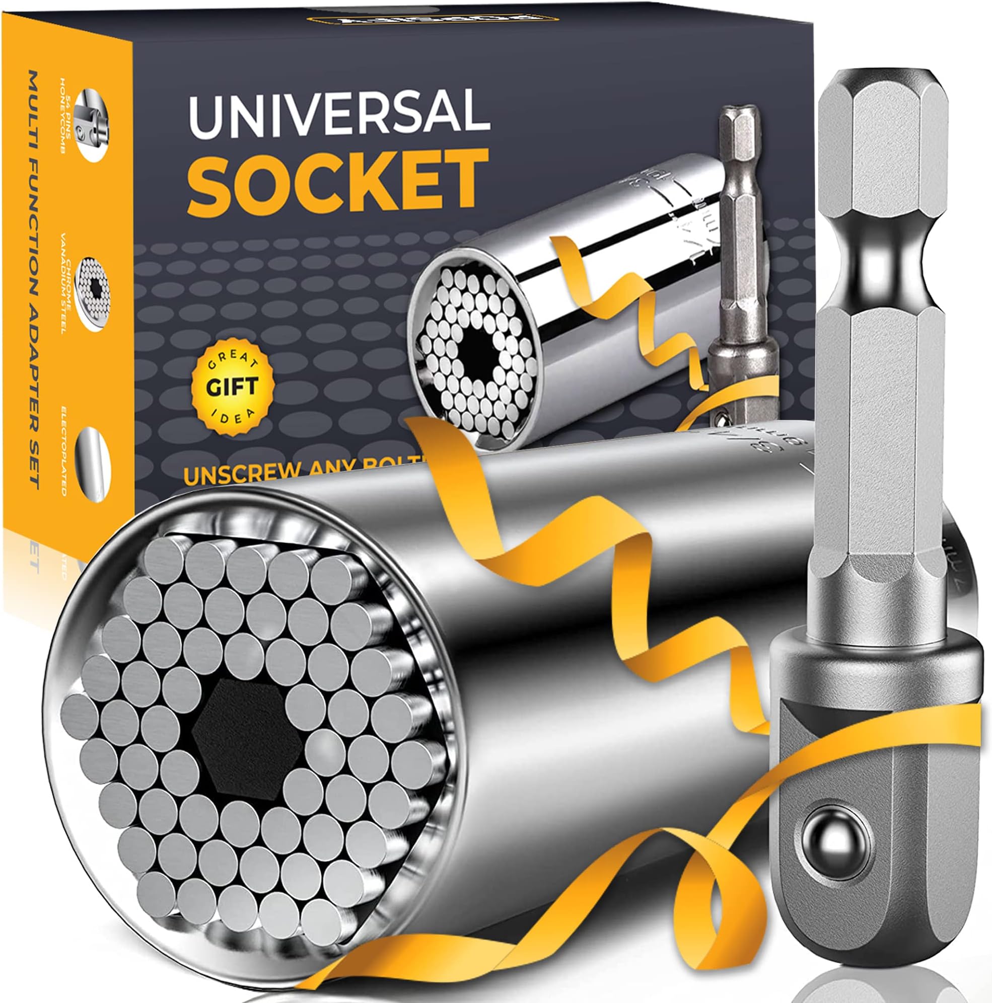 Universal Socket Tools Gifts for Men, Dad Gifts, Stocking Stuffers Mens Gifts Christmas Gifts for Men Dad Boyfriend Father Husband Mechanic Tools for Men Who Have Evreything Cool Stuff Gadgets for Men