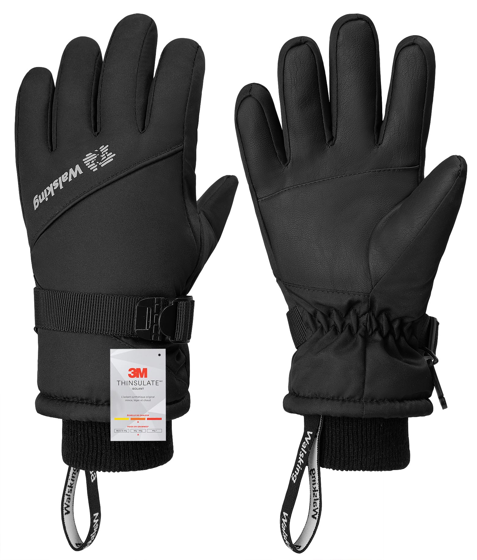 Kids Winter Gloves-3M Thinsulate Snow Waterproof Ski Cold Weather Insulated Outdoor Snowboard Gloves for Boys Girls Youth