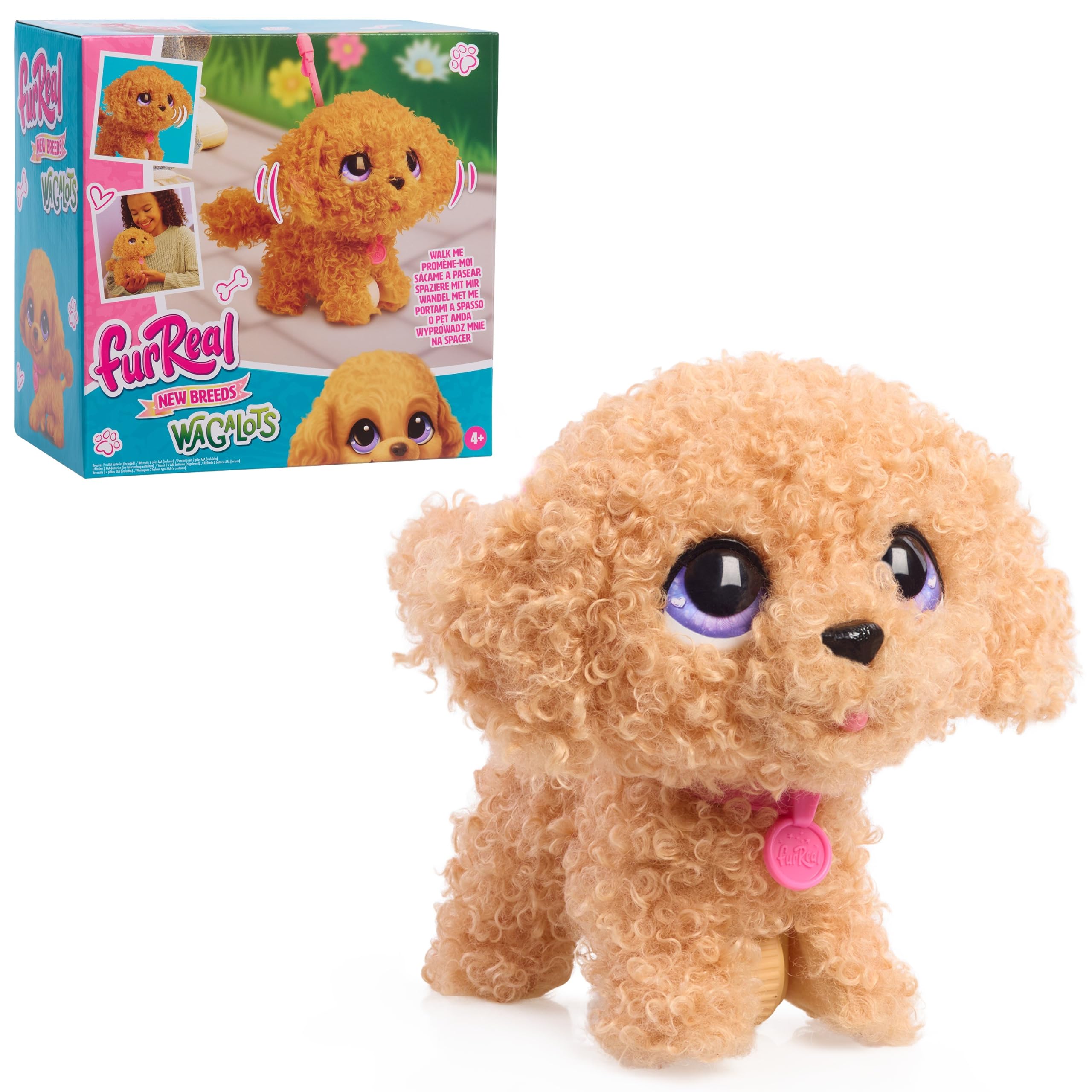 FurReal Wag-a-Lots - Poodle - Poodle - Cachorro de peluche interactivo