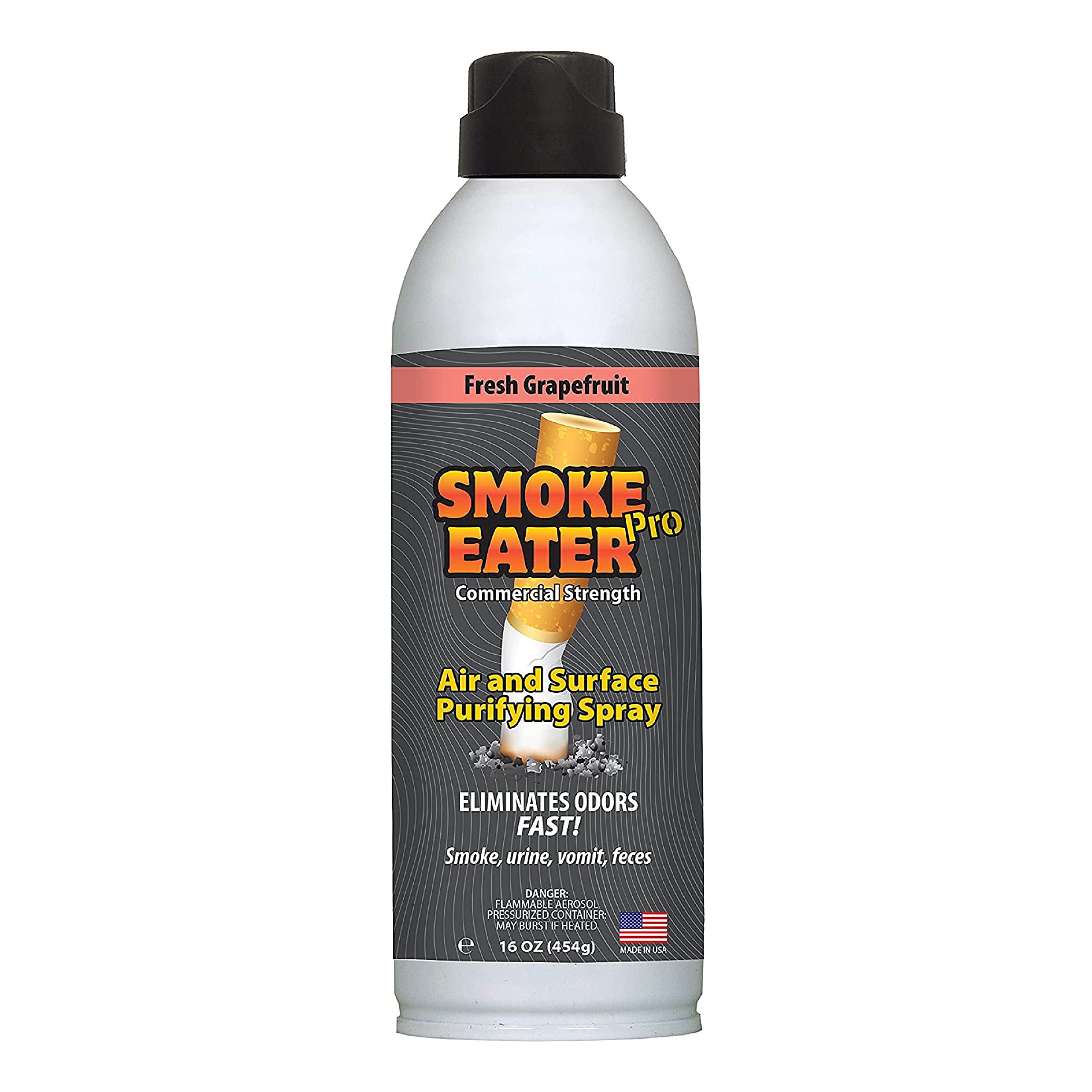 Amazon.com: Smoke Eater Pro Cigarette, Cigar & Cannabis Odor Eliminator  Spray, 16 oz — Commercial Strength for Smoke, Pet, Urine & Cooking — Tea  Tree Air & Fabric Deodorizer (Fresh Grapefruit) :
