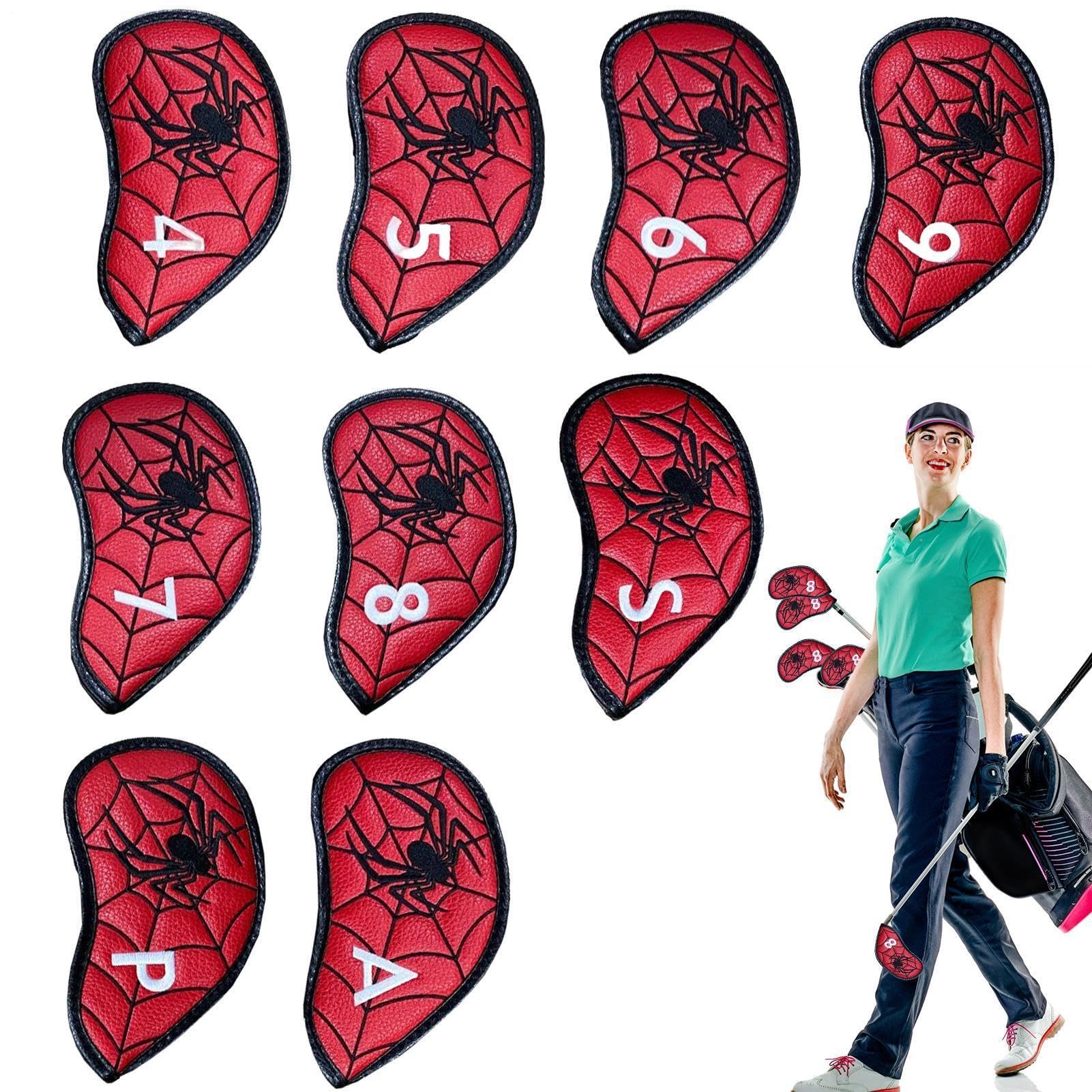 Golfschlägerhüllen,Golfschlägerhülle Wasserdichtes, kratzfestes PU-Leder, | Golf-Fahrerabdeckung für Wood Heads Driver Fairway Hybrid Club Protection Wrappe