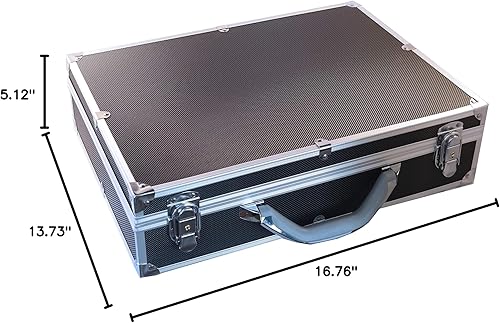 Miniatura 6 de Elite - Caja de aluminio negro para 100 portamonedas de estilo certificado o certificado NGC, PCGS, ANACS, Elite, Lighthouse, BCW