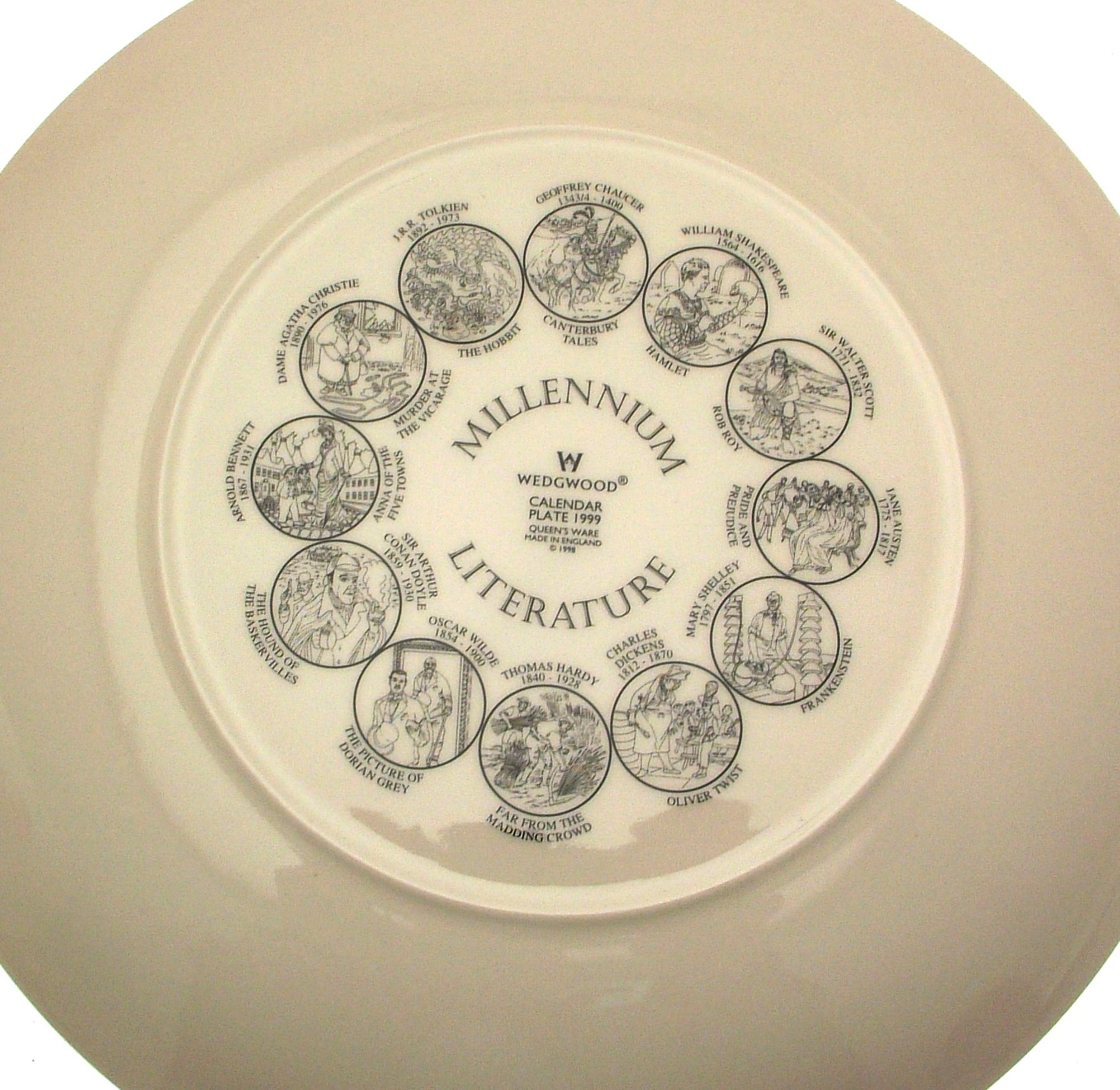 Wedgwood Calendar Plate 1999 Millennium Literature CP218 : Amazon
