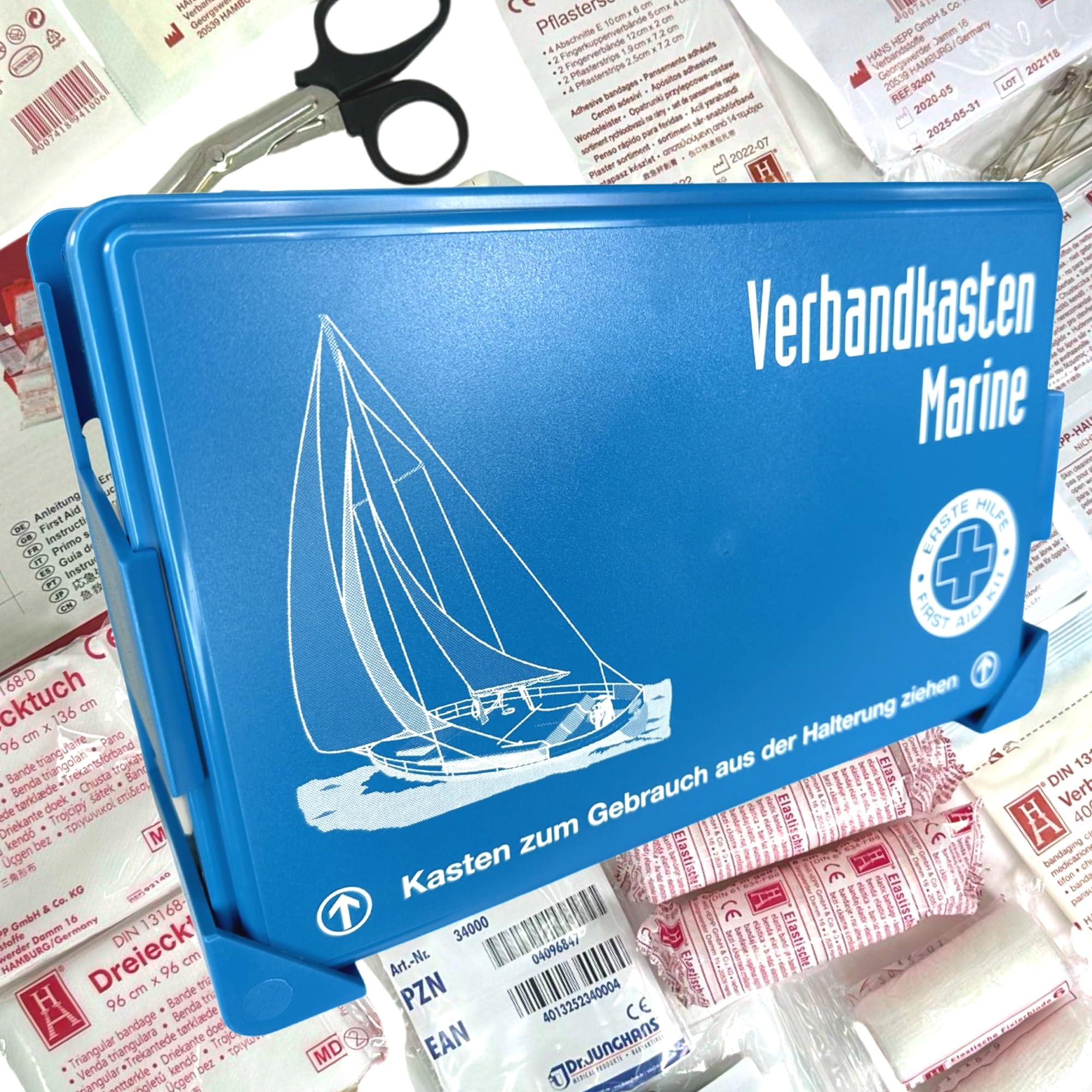 NAUTIC-SAFETY Erste-Hilfe-Kasten gefüllt