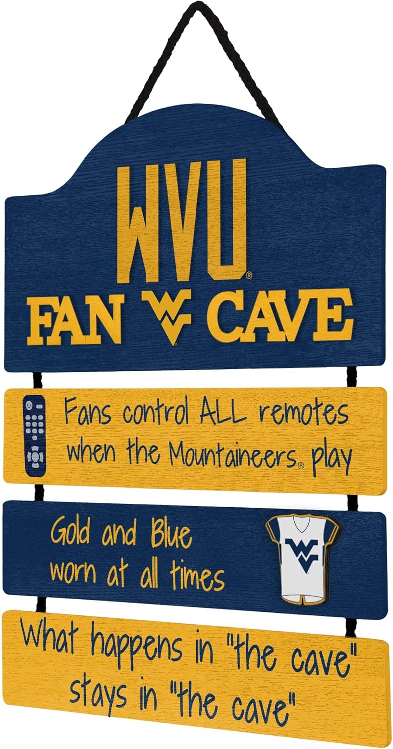 FOCO West Virginia Mountaineers NCAA Fancave Sign