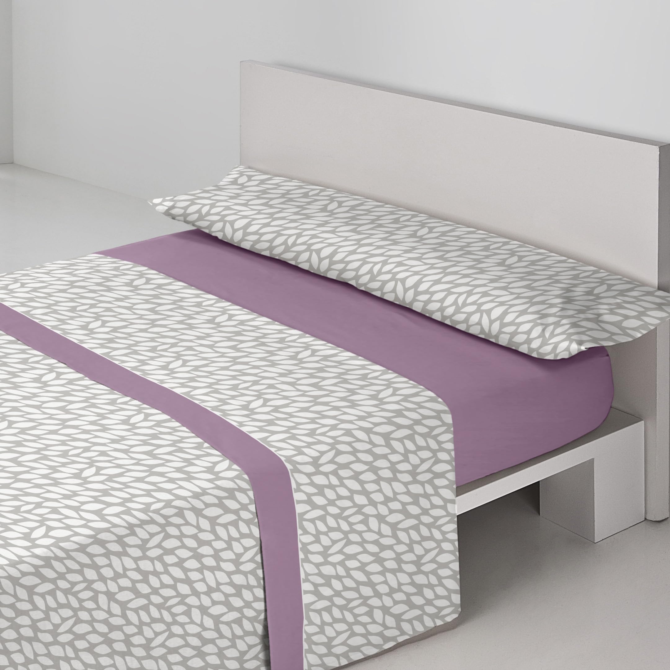 Sedalinne - Juego de Sabanas Termicas Llanes 3 Piezas - Cama 90x190 cm - Tejido Térmico Pirineo Suave - Incluye Bajera Ajustable, Encimera y Funda de Almohada - Sábanas de Invierno - Morado