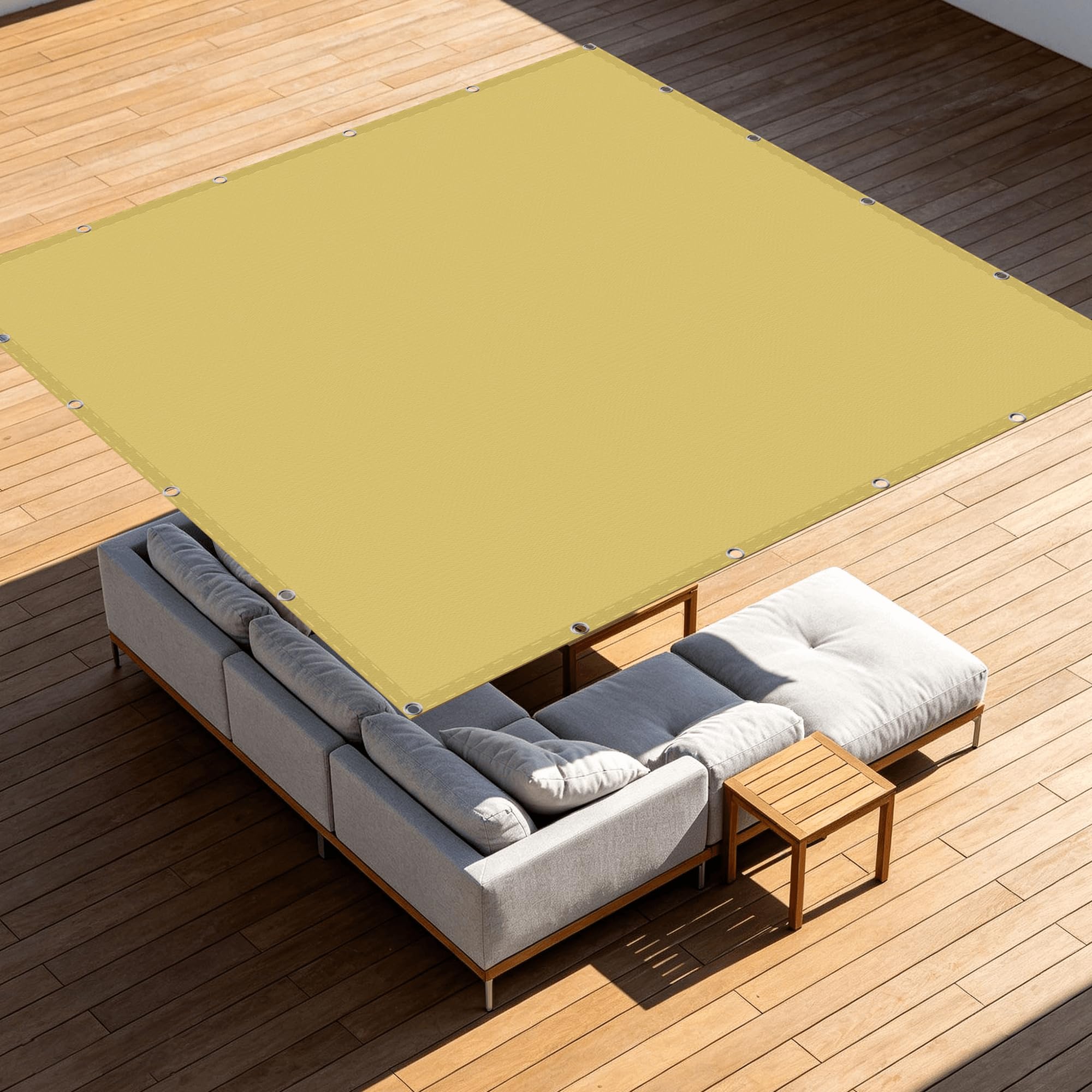 Voile d'ombrage extérieur anti-UV bache ombrage imperméable toile sable 120x360