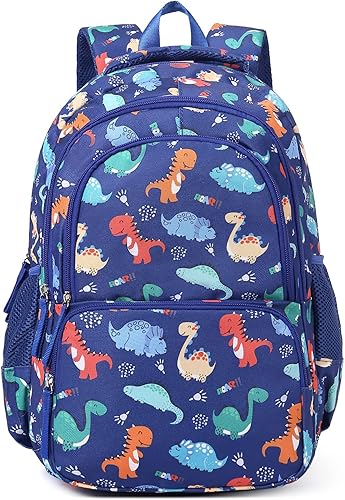 CLUCI Mochila infantil para niños y niñas, mochila para preescolar con correa ajustable, 12L, 1-1 dinosaurio azul, Classic