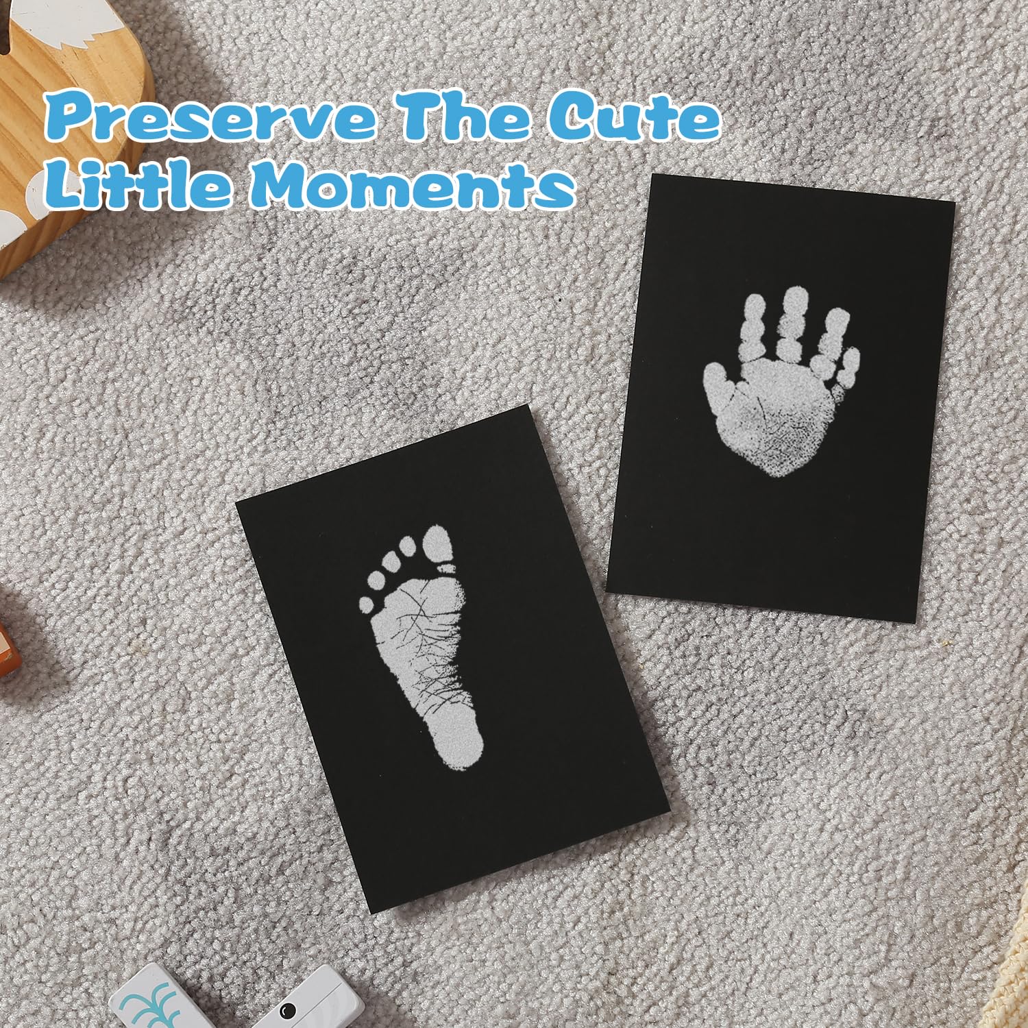 Kit Impronte Mani E Piedi Neonato Senza Inchiostro - Per Bambini E Animali Domestici - Foto 4