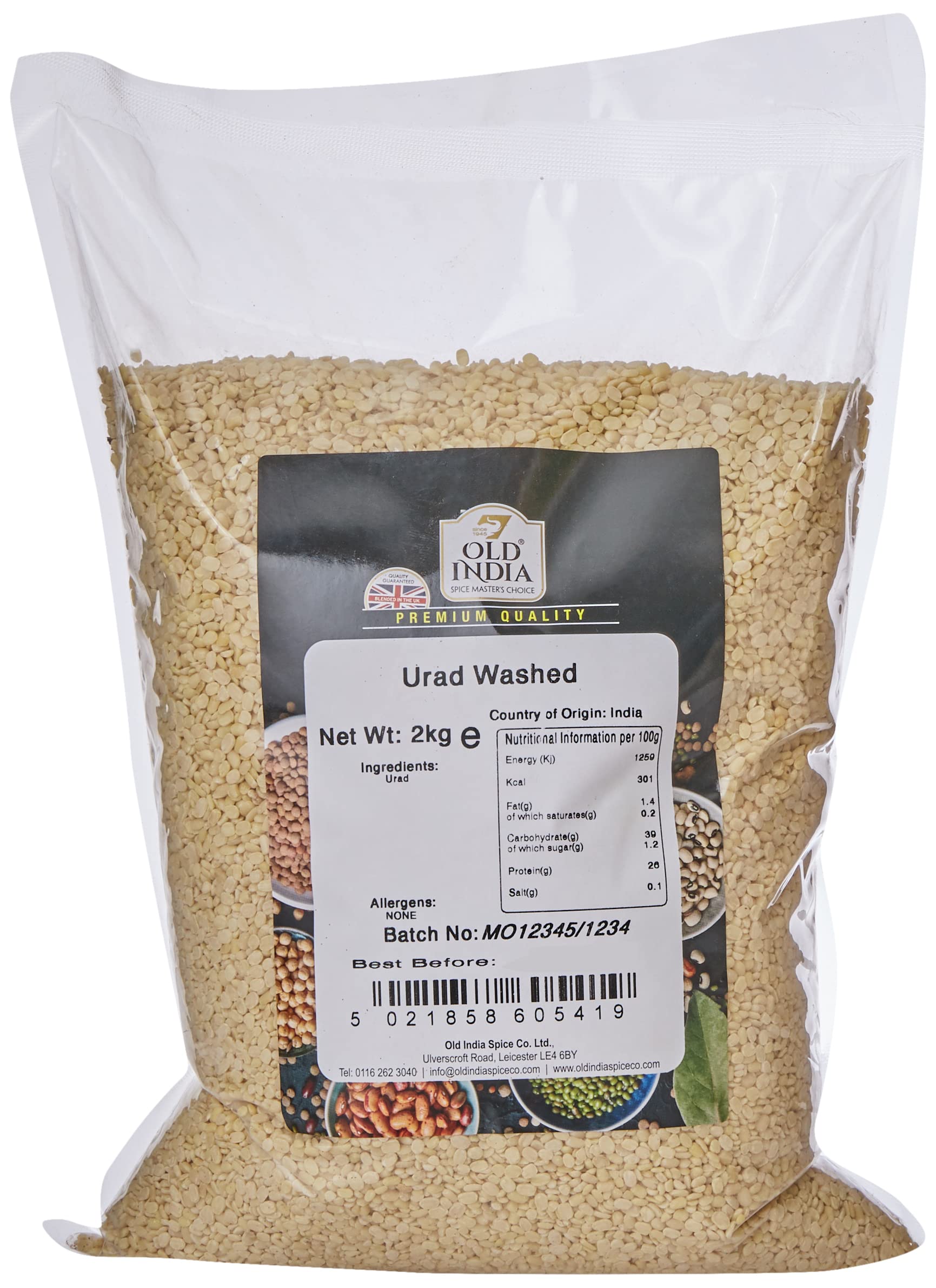 Old India Urad Washed 2kg