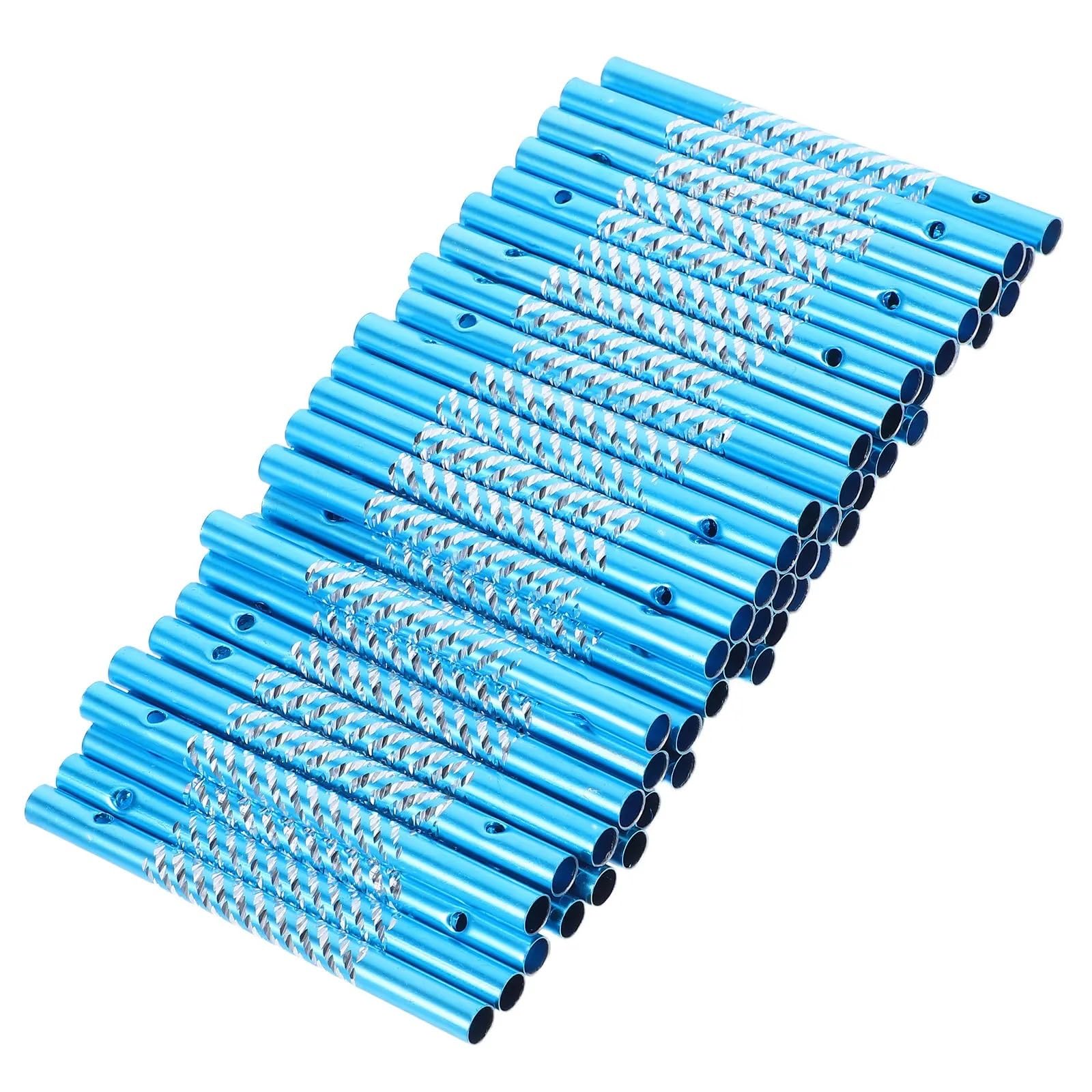 Aluminium Wind Chime Tubes 100Pcs Sky-Blue Aluminum Wind Chime Tubes DIY Kit for Garden Decor
