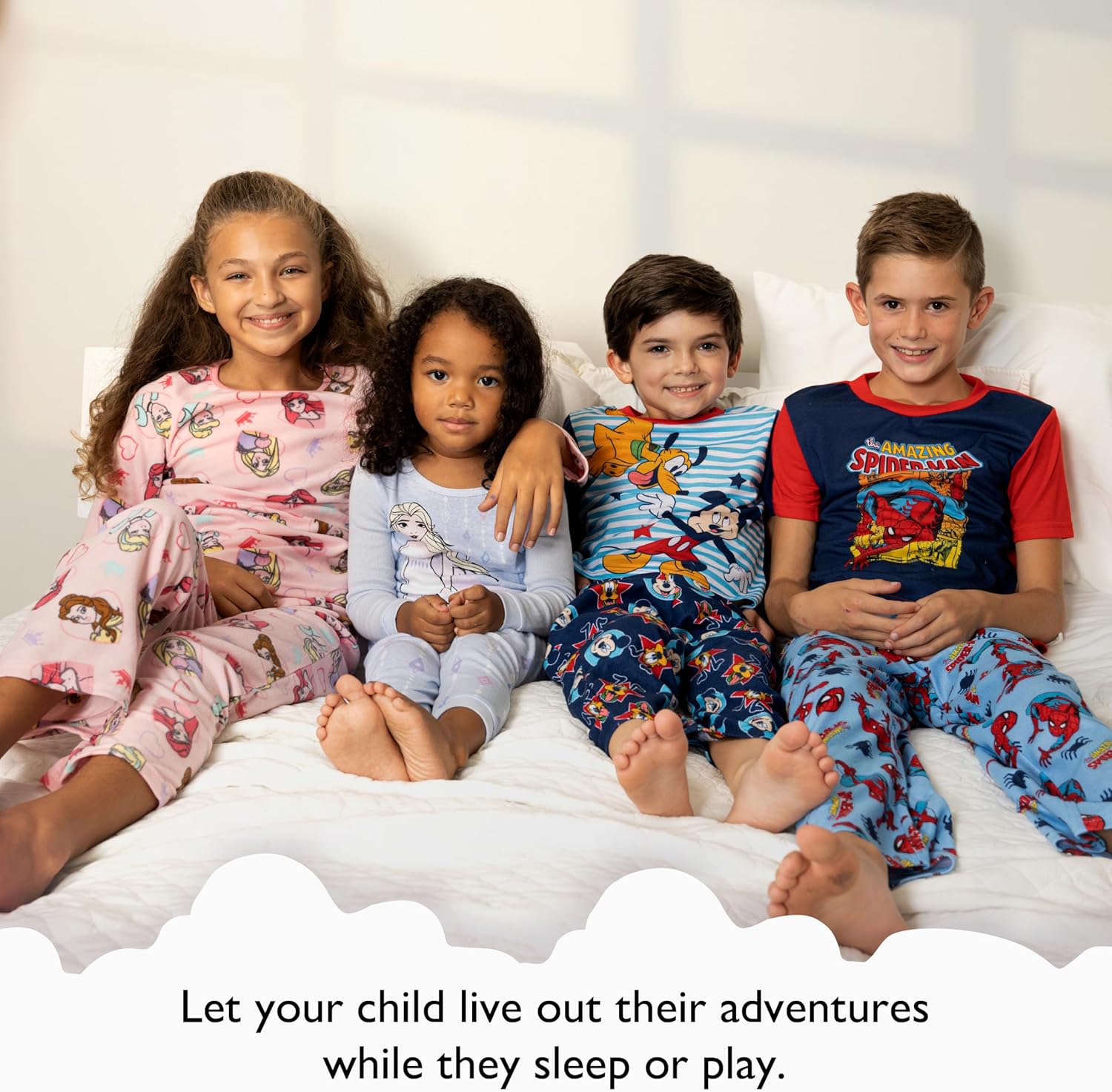 Disney boys 4-piece Snug-fit Cotton Pajama Set, Soft & Cute for Kids - Image 3
