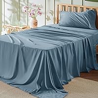 Vista 61 de Bedsure - Juego de sábanas tamaño individual XL para dormitorio, de 3 piezas, suaves, extralargas, tipo hotel, de microfibra, de fácil cuidado