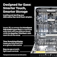 Vista 5 de Kenmore 22-14609 24" Built-In Dishwasher - UltraWash Plus, TurboDry, SmartWash & EasyFlex Third Rack - 15 Place Settings - 45 DBA - ENERGY STAR