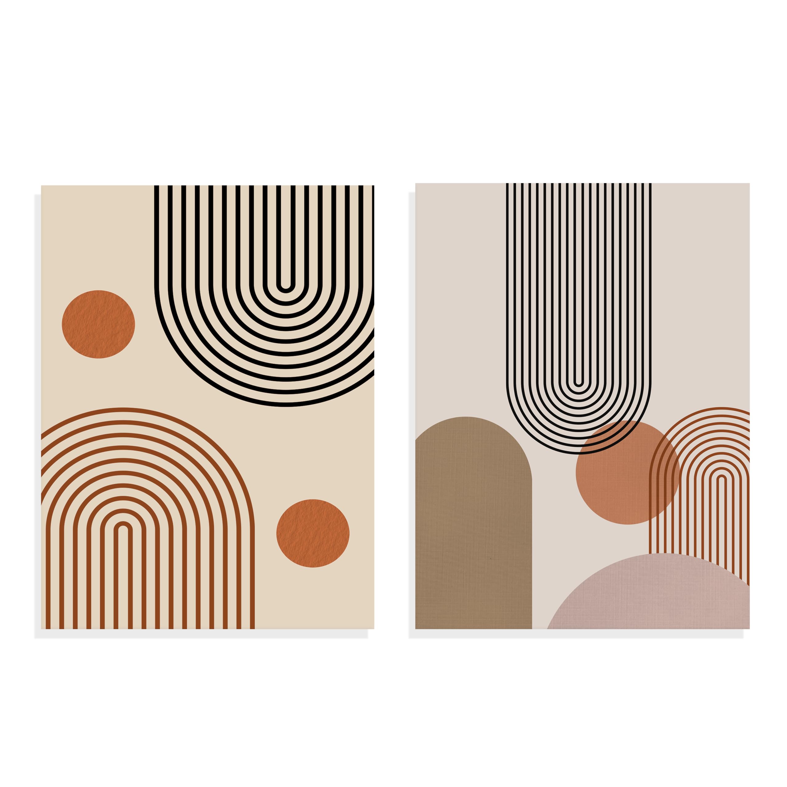 Boho Canvas Art Set - 2 Abstract Wall Paintings -3 Boho Canvas Art Set - 2 Abstract Wall Paintings -3