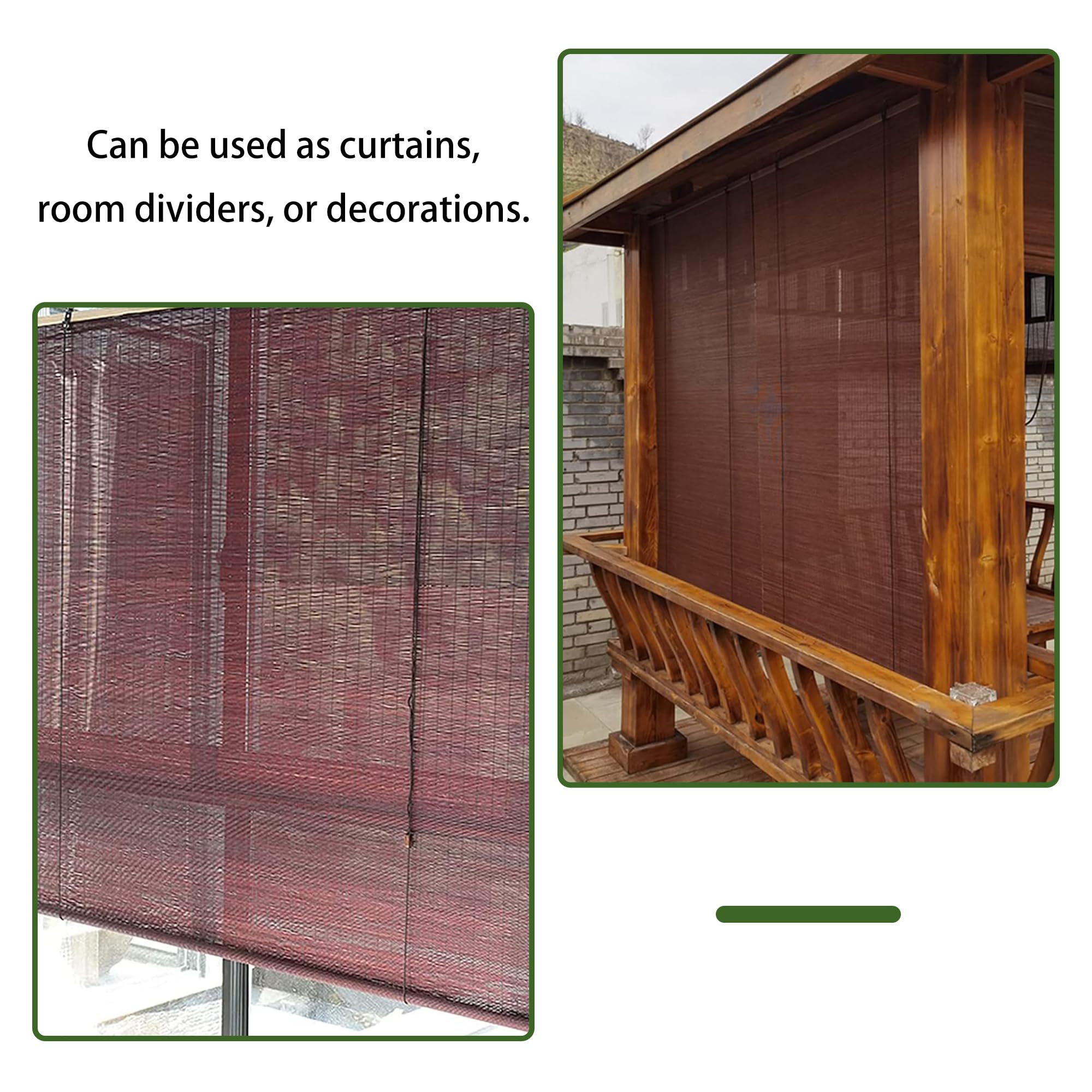 Roleta Bambusowa Roleta 100 x 142 cm Termoizolacyjna Ochrona Przed Słońcem Rolety Okienne Ochrona Prywatności Do Domu, Restauracji, Ogrodu, Na Balkon, Fioletowy