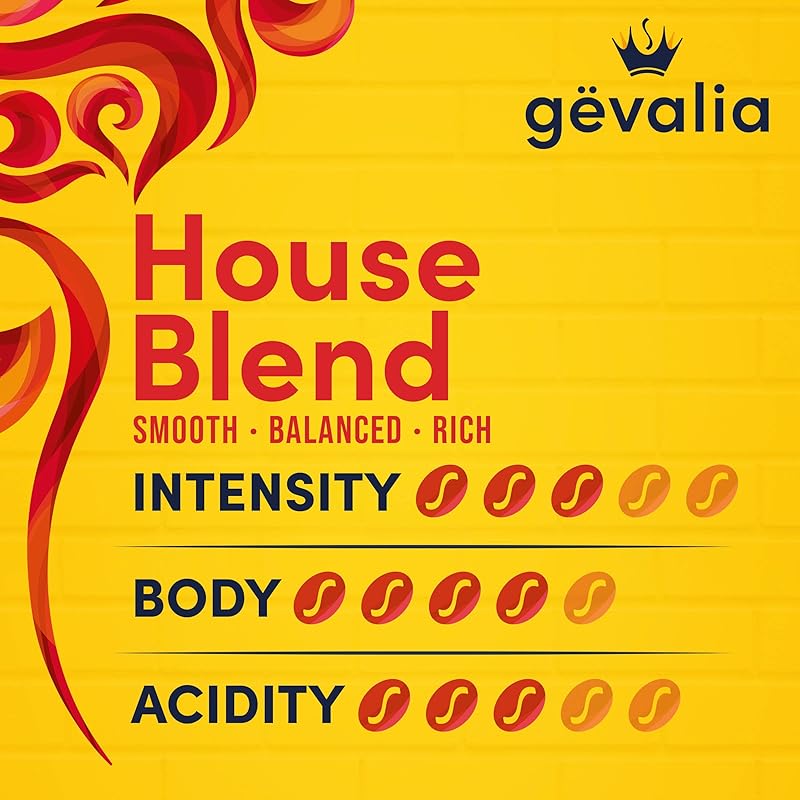 Gevalia House Blend Medium Roast 100% Arabica Ground Coffee, for a Keto and Low Carb Lifestyle, 20 oz Bag