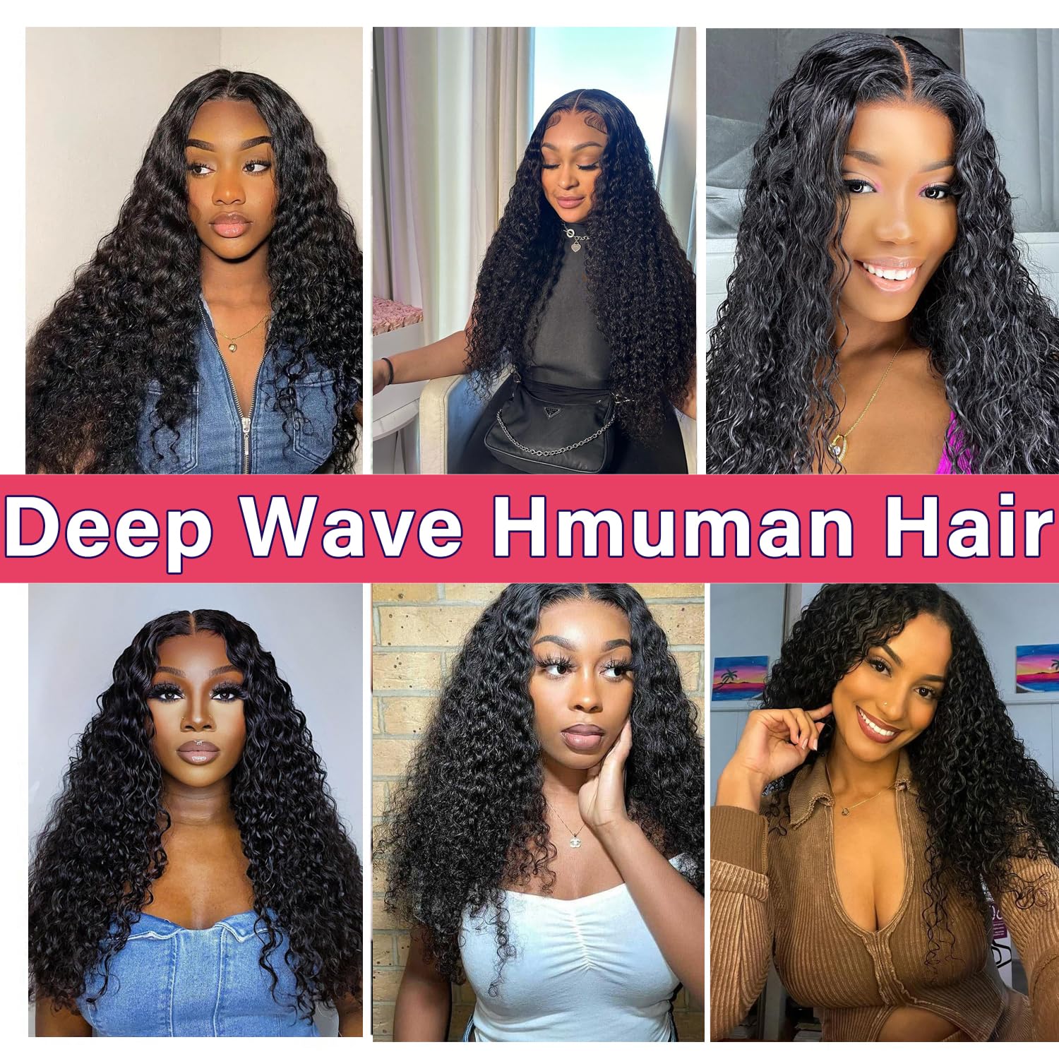 Glueless Wigs Human Hair Pre Plucked Pre Cut Wear and Go Deep Wave Lace Front Wigs Human Hair for Beginners Upgraded No Glue 5x5 Hd Lace Closure Wigs for Black Women 18 Inch