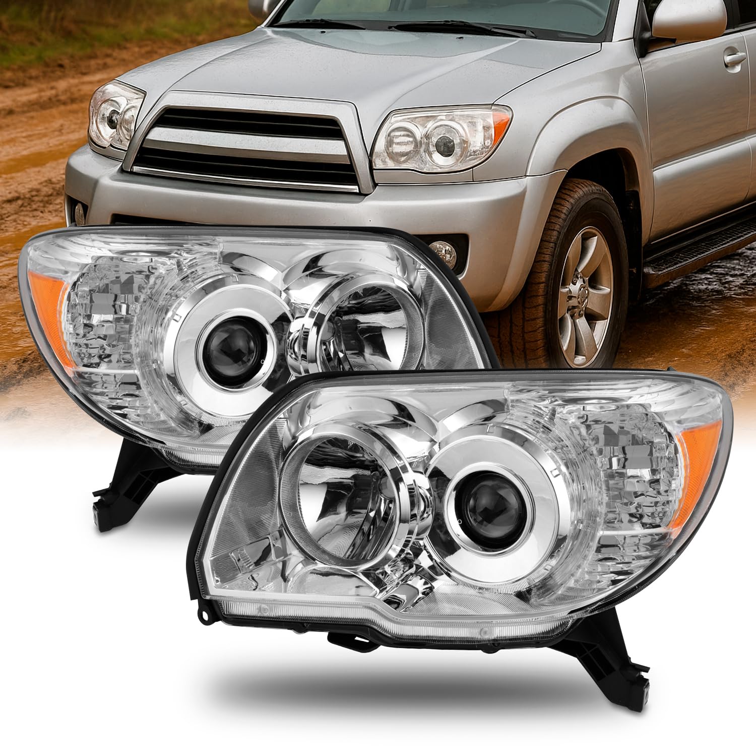 Amazon.com: AKKON - For Toyota 4Runner Chrome OE Replacement