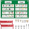 KIKIGOAL Feelings Chart For Preschool Teacher Supplies, Social Emotional Learning Pocket Chart, Autism Visual Behavior Management, Daycare Essentials, Calm Down Corner Classroom Supplies