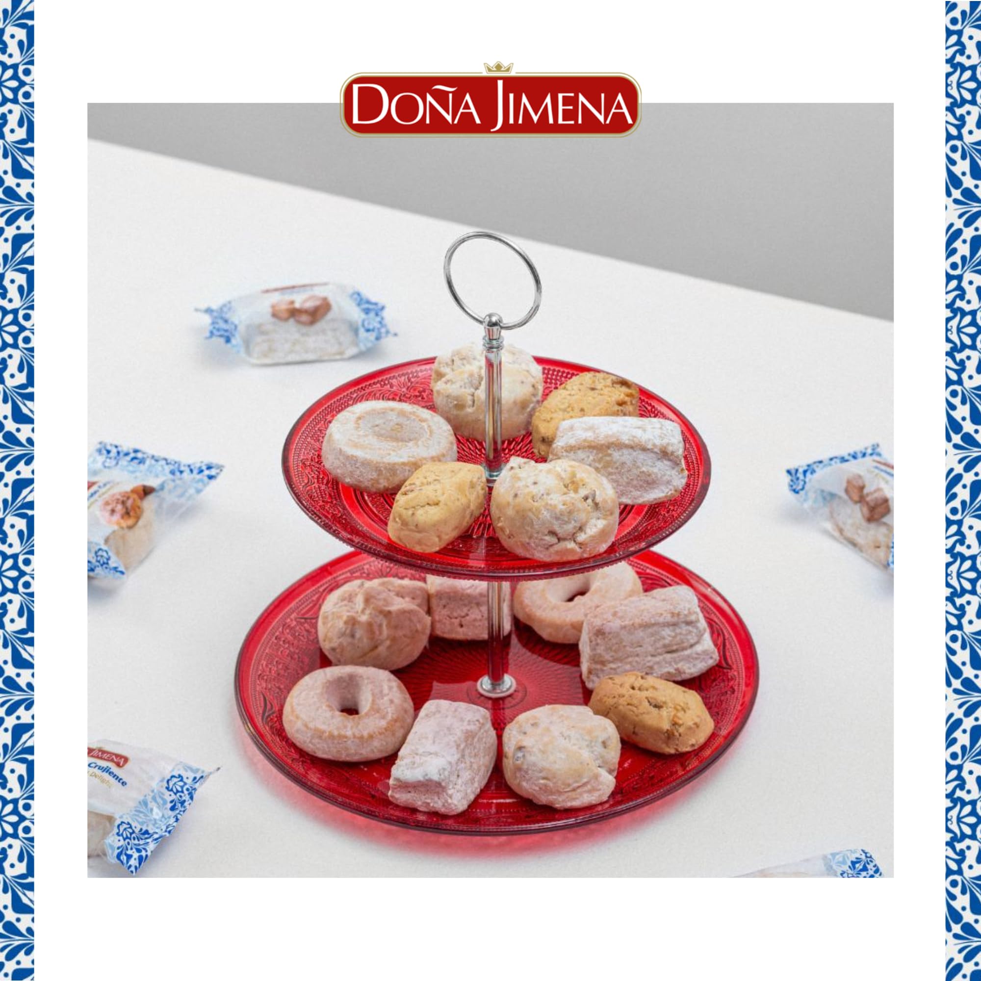 Doña Jimena Gran Surtido de Dulces Tradicionales 1000 Gramos, Especialidades y Chocolates Mini Pralinés Sabores Variados, Típico Dulce Navideño Receta Artesanal