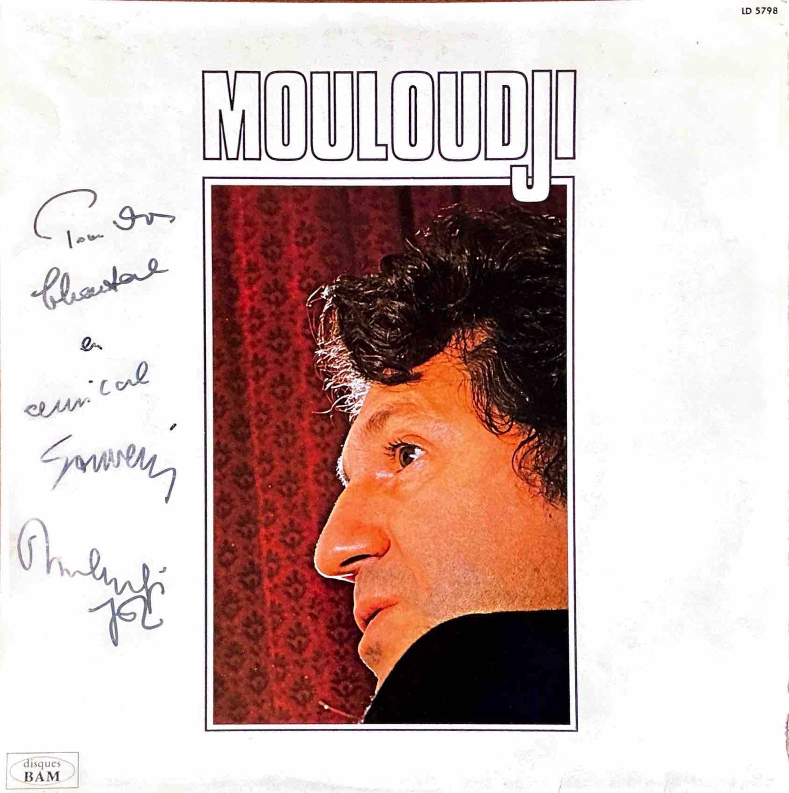 Mouloudji 33T, Album avec Autographe, Disques BAM LD 5798, Production Mouloudji