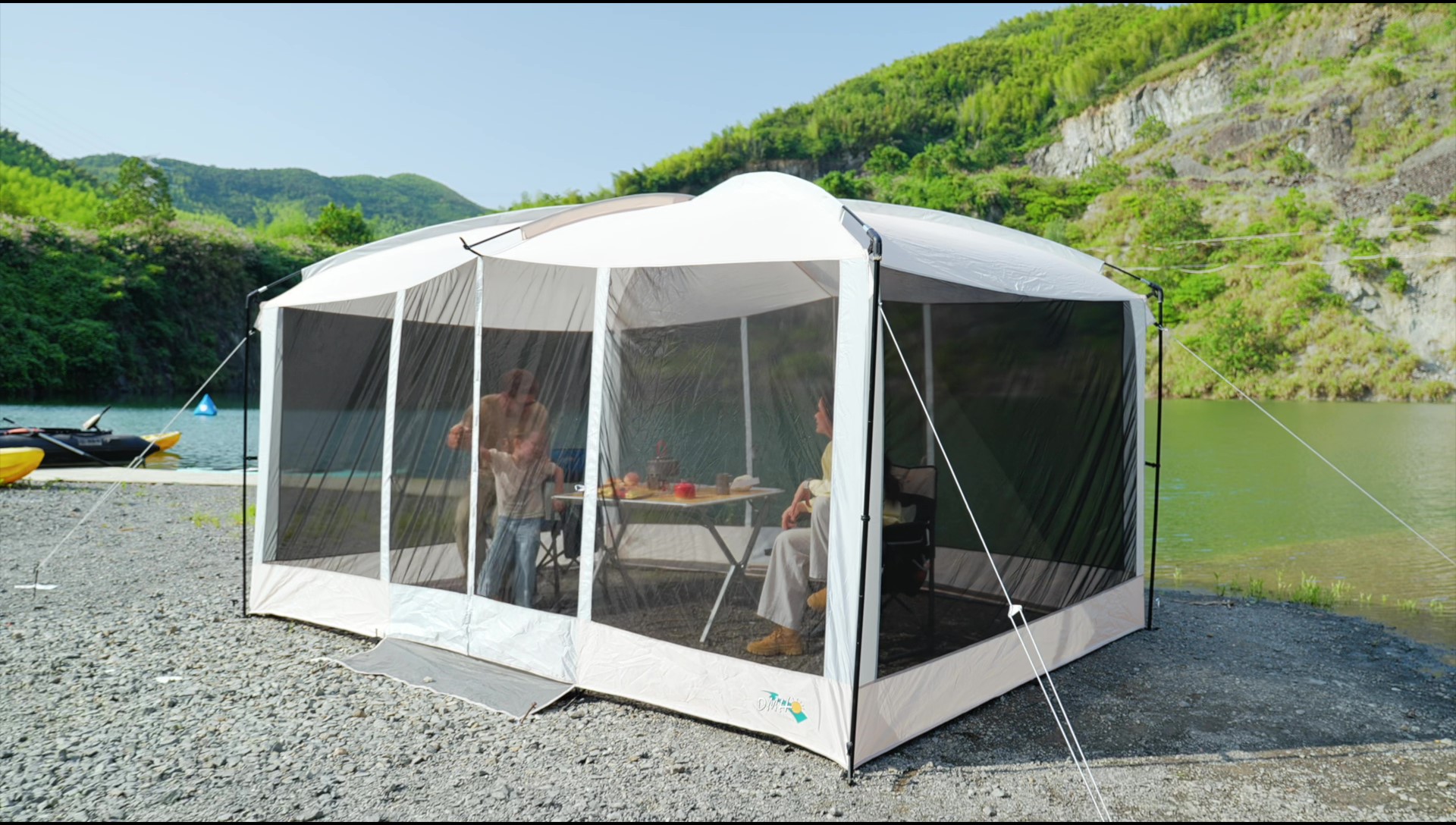Amazon.com: Screen House Tent 13x9ft Screen Room Mesh Gazebos w/ 2