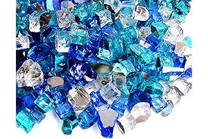 Skyflame Fire Glass: Embellish Your Outdoor Ambiance with Blue Radiance