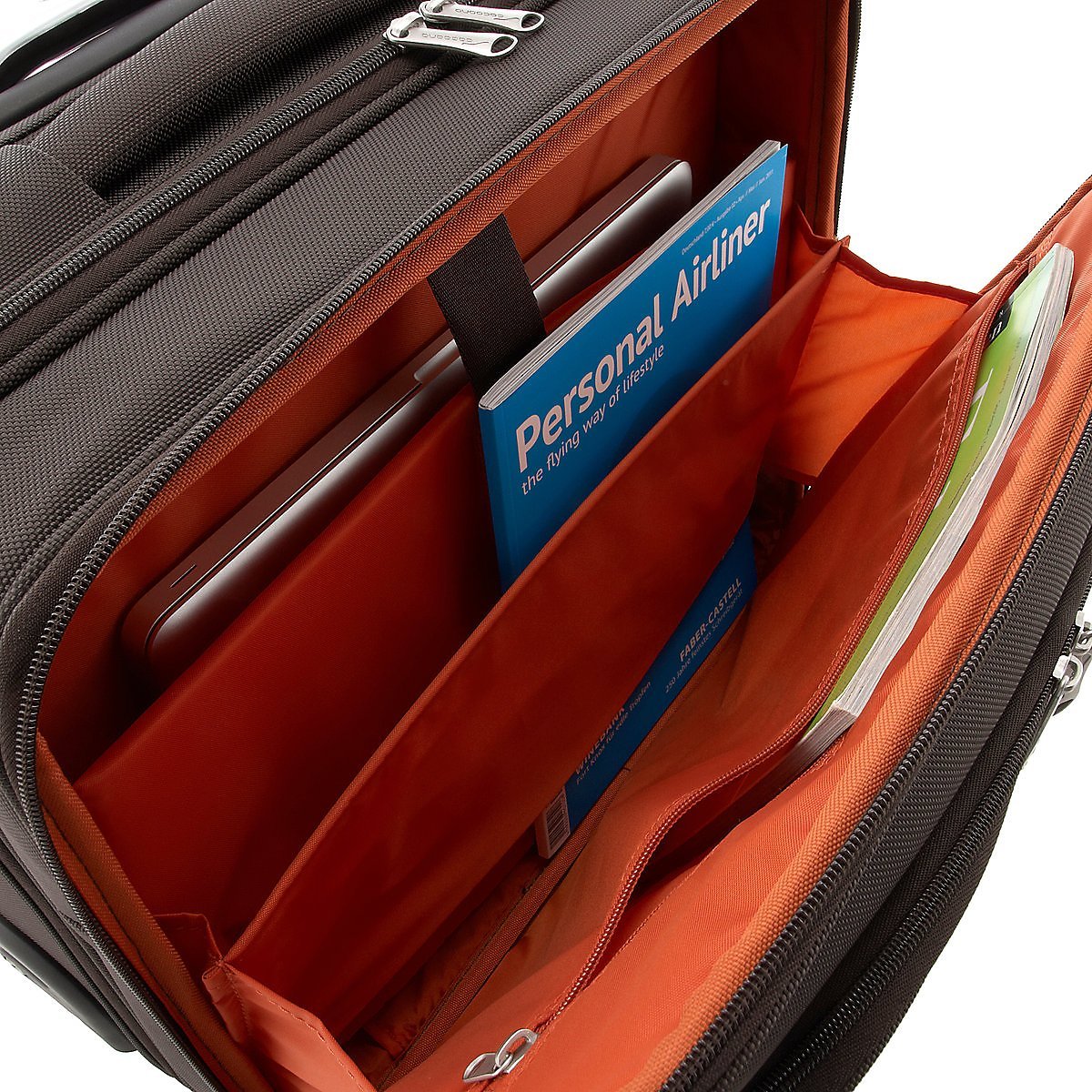 Business Trolley mit 2 Rollen & Teleskopgriff – robuster Aktenkoffer mit Schulterriemen & Laptopfach 17 Zoll | Pilotenkoffer mit Rollen für Damen & Herren | eleganter Business-Koffer für Büro & Reisen