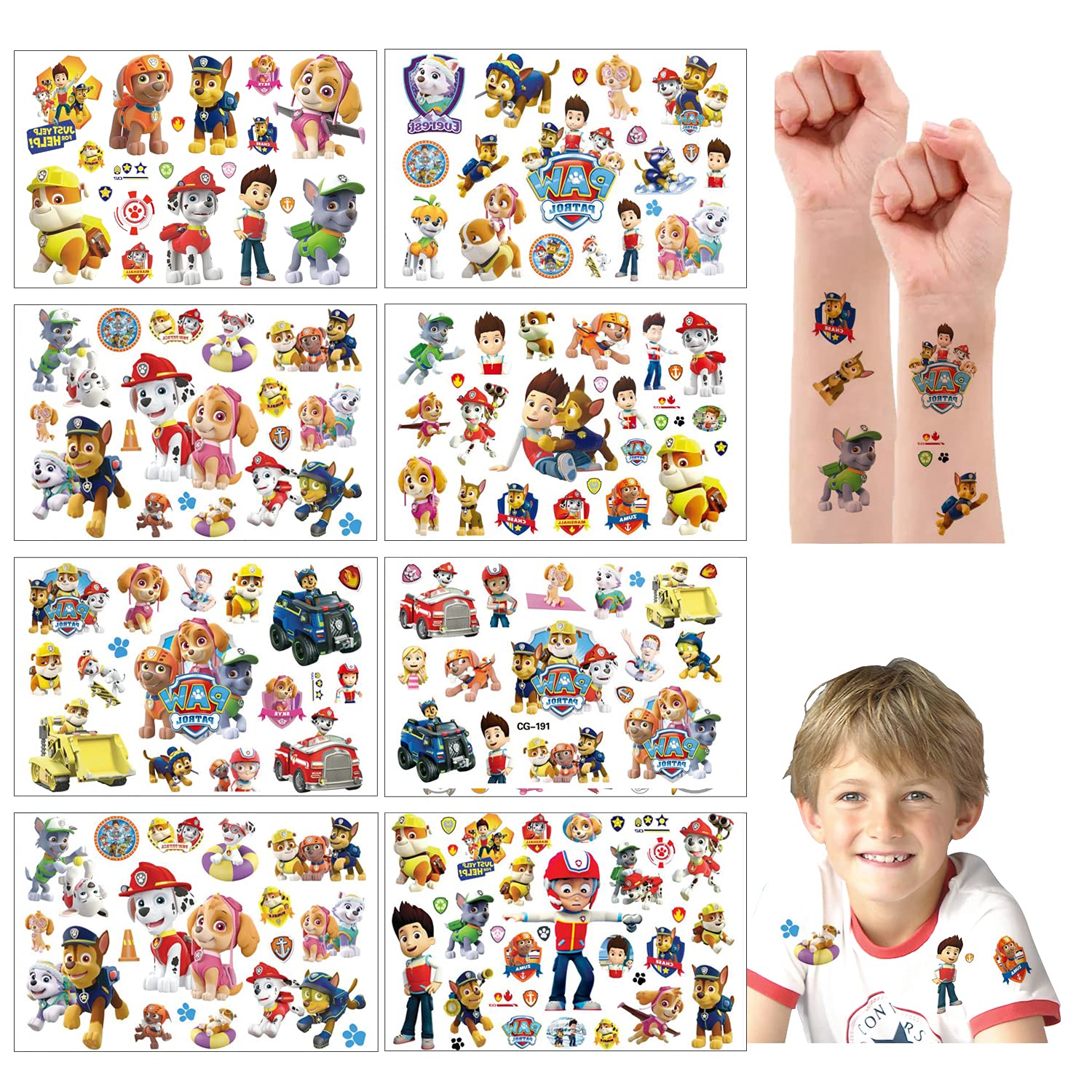 Buy Paw Patrol Temporary Tattoos Stickers for Kids cute cartoon Tattoos